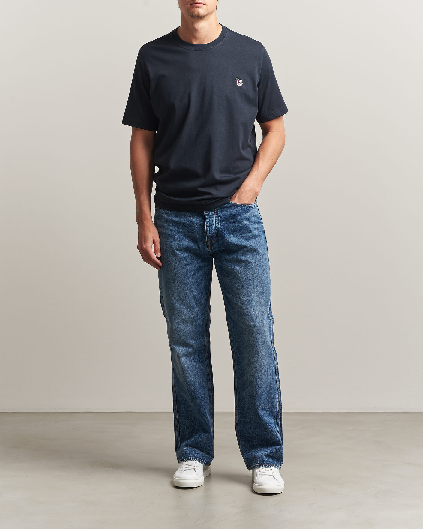 Herr | T-Shirts | PS Paul Smith | Organic Cotton Zebra T-Shirt Navy