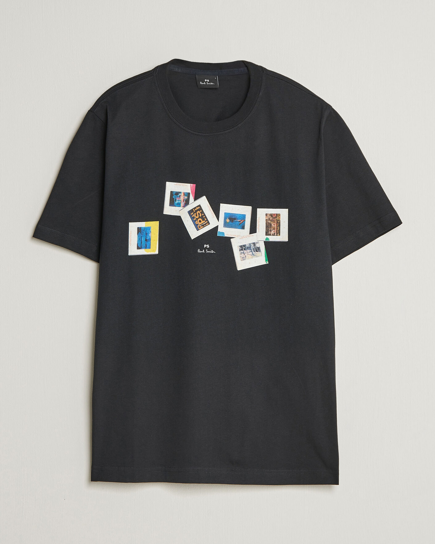 Herr | T-Shirts | PS Paul Smith | Slides Crew Neck T-Shirt Black