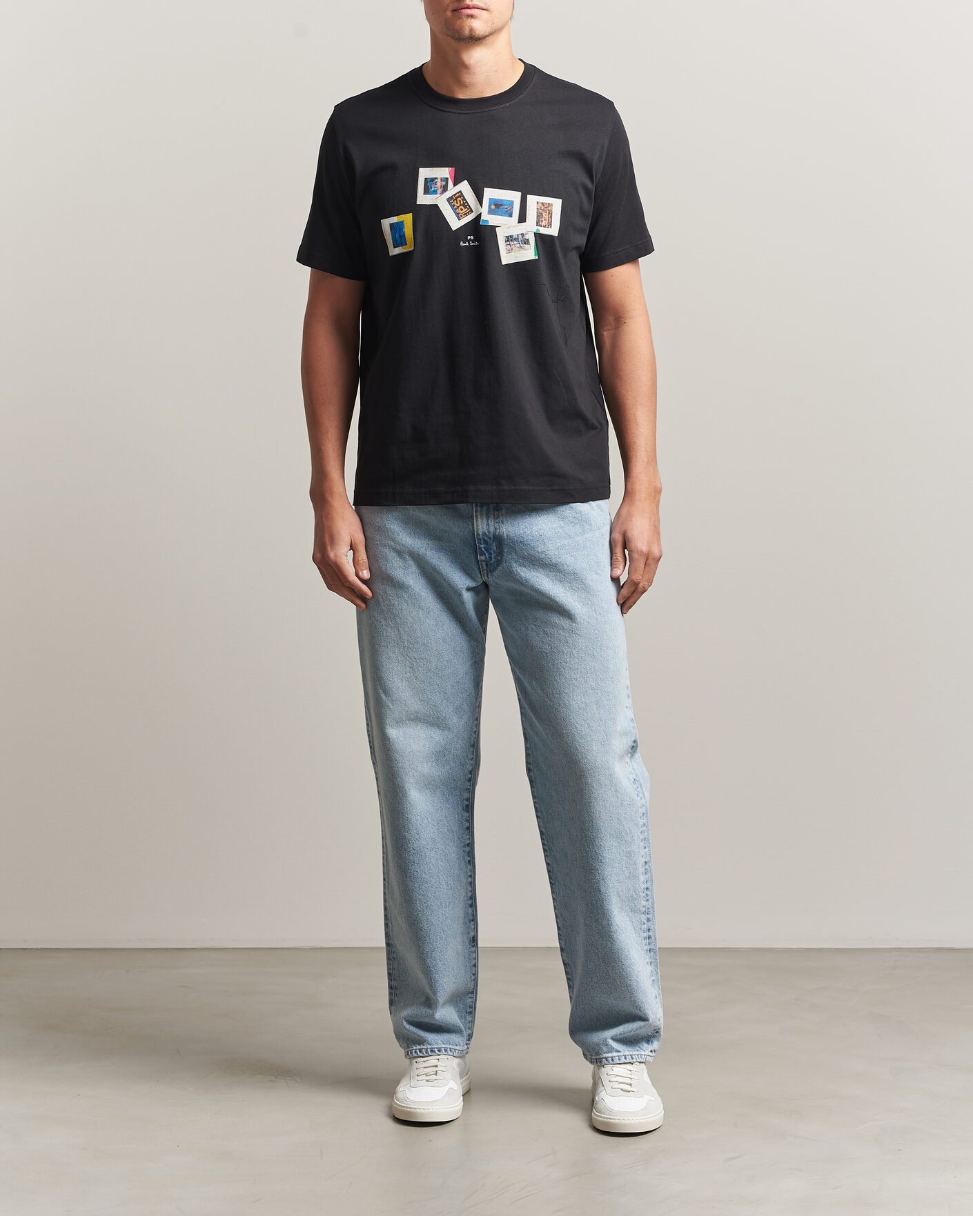 Herr | T-Shirts | PS Paul Smith | Slides Crew Neck T-Shirt Black