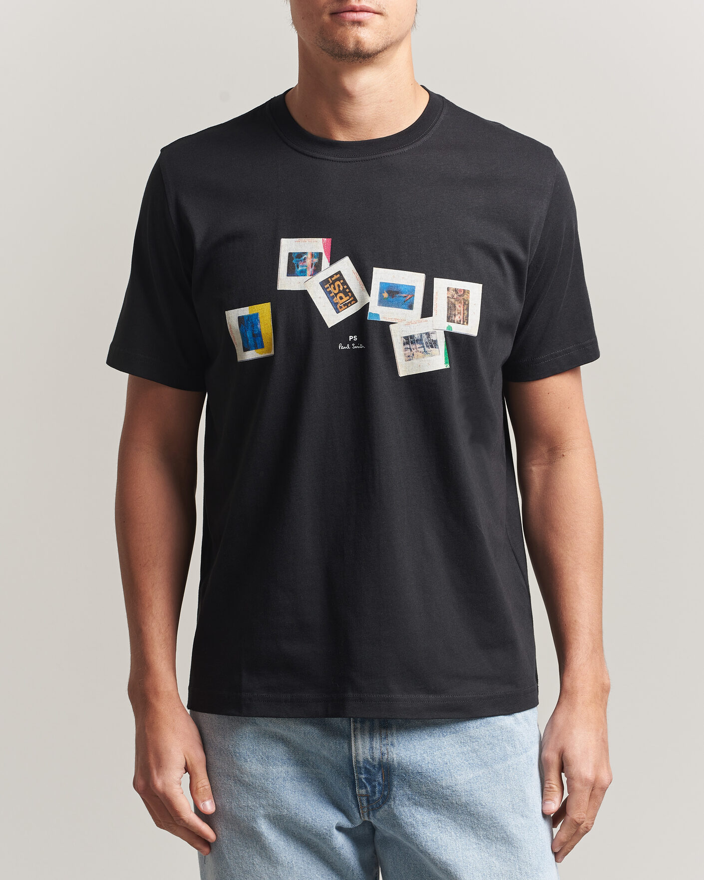 Herr | T-Shirts | PS Paul Smith | Slides Crew Neck T-Shirt Black