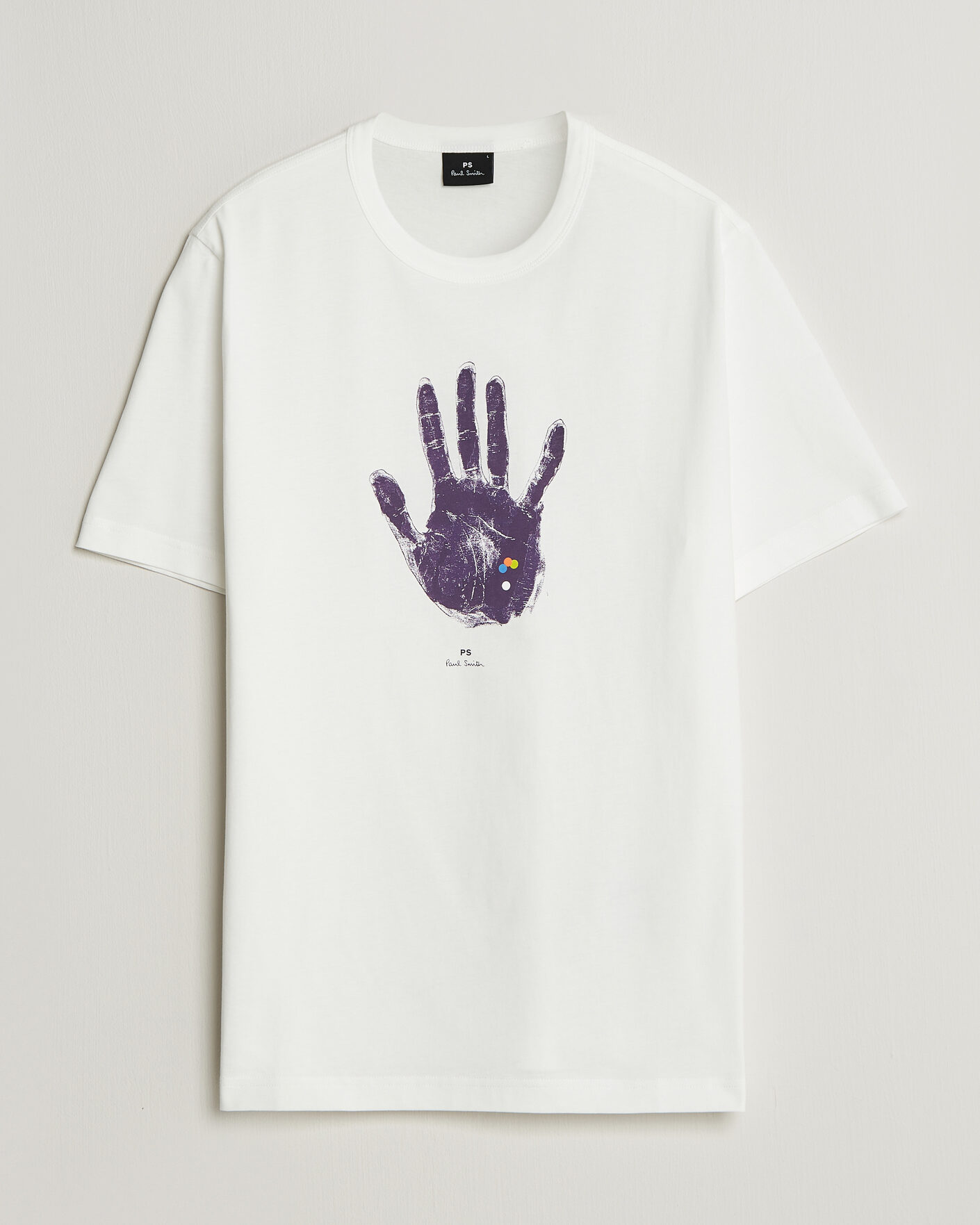Herr | T-Shirts | PS Paul Smith | Hand Crew Neck T-Shirt White