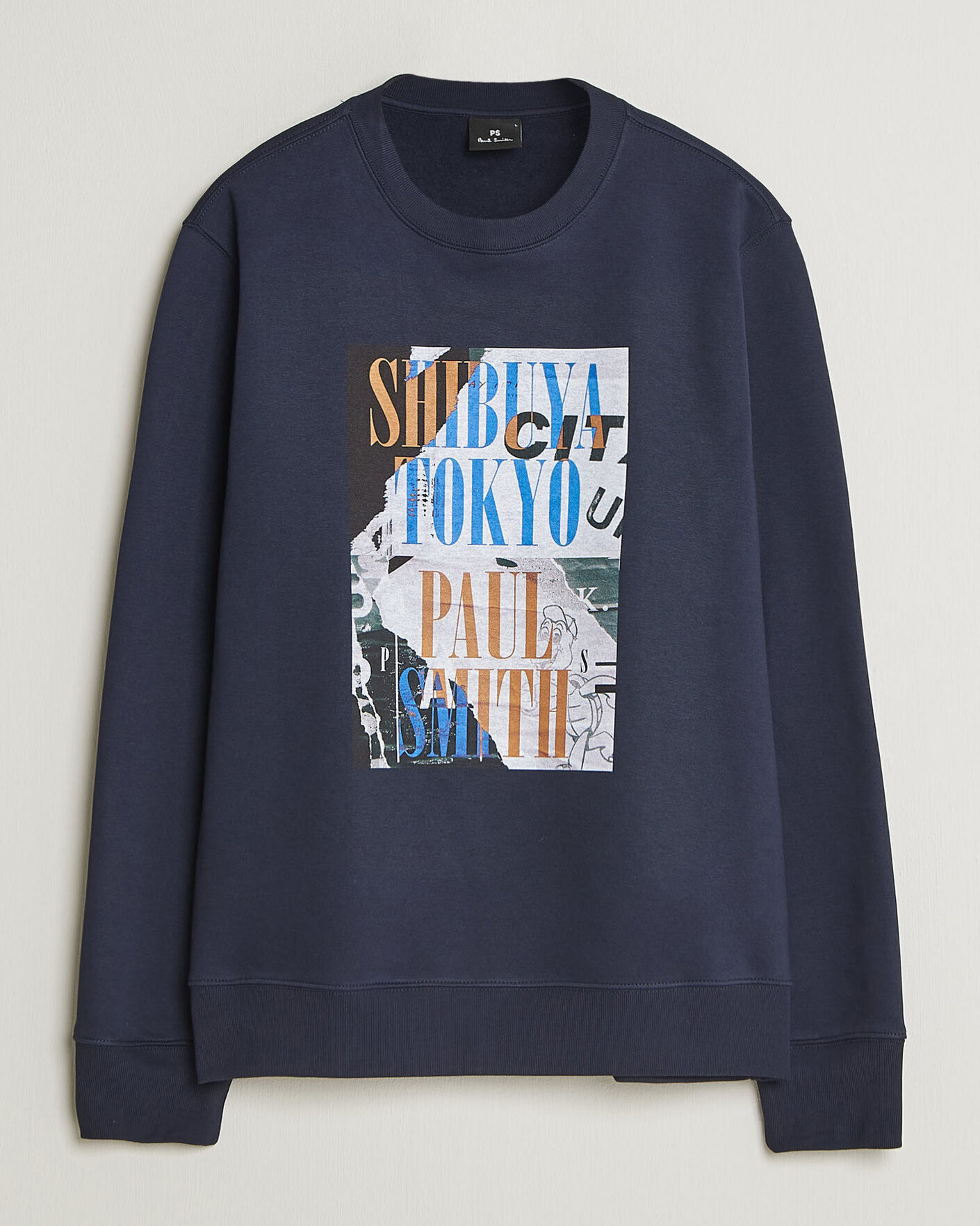 Herr | Tröjor | PS Paul Smith | Shibuya Tokyo Crew Neck Sweatshirt Navy