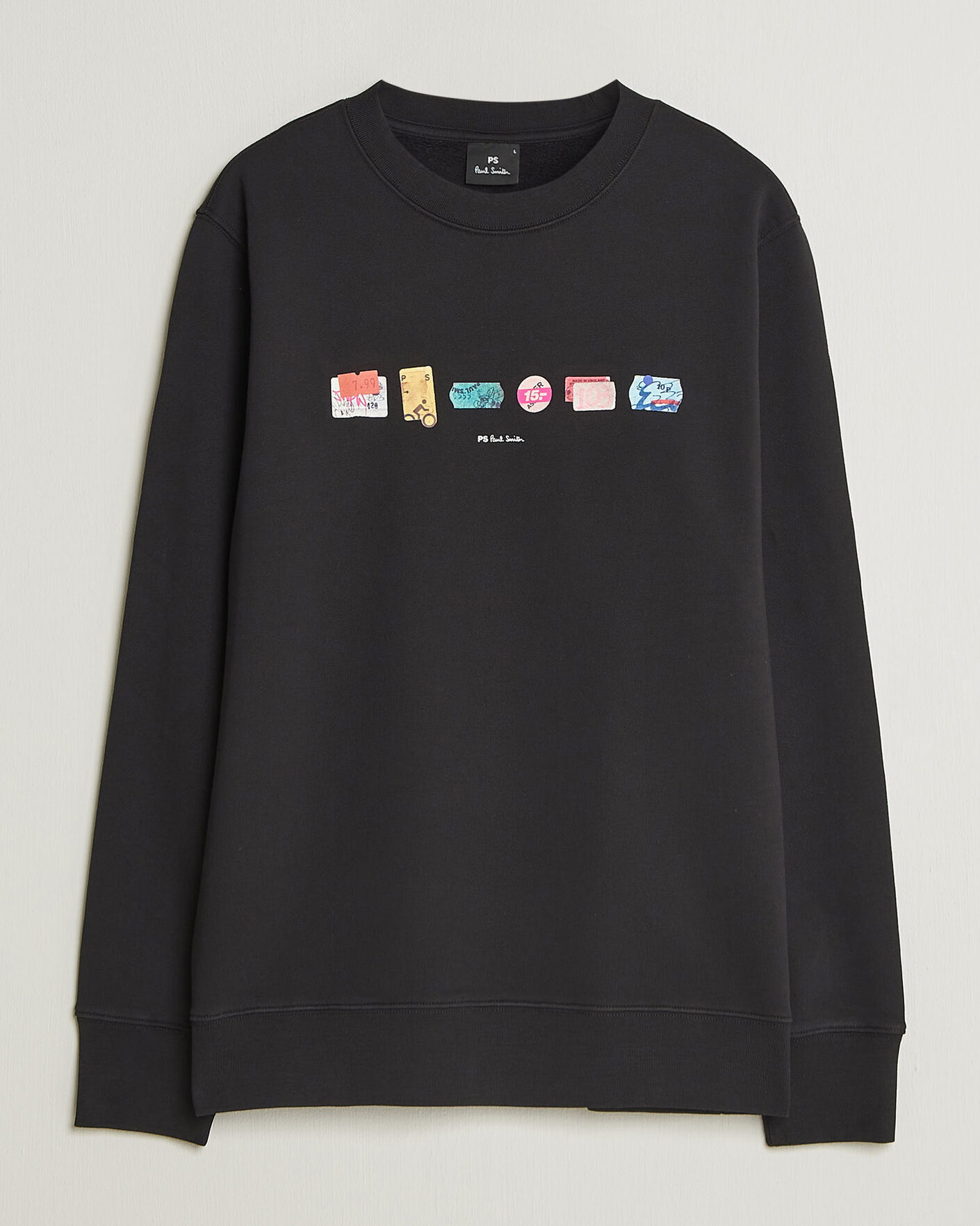 Herr | Tröjor | PS Paul Smith | In A Row Crew Neck Sweatshirt Black