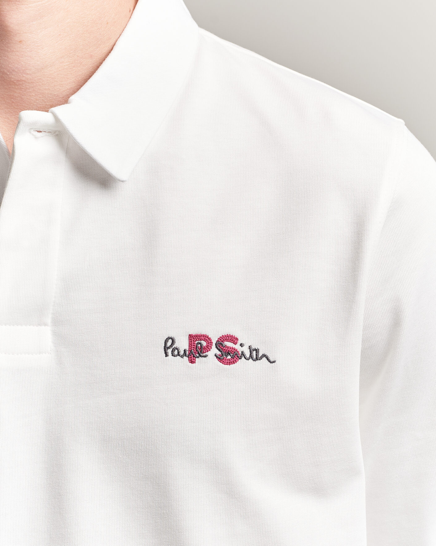 Herr | Tröjor | PS Paul Smith | Organic Cotton Rugger Off White