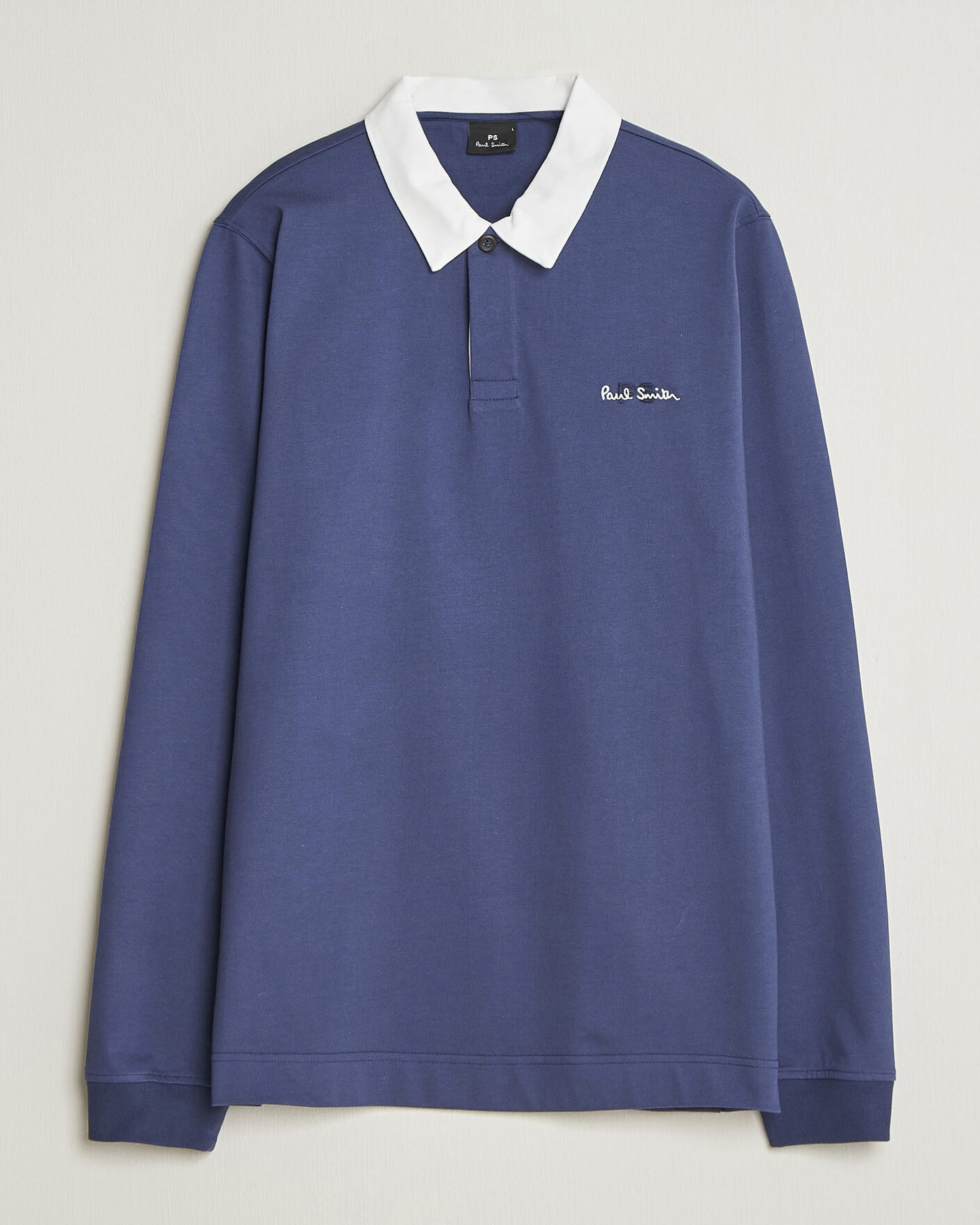 Herr | Tröjor | PS Paul Smith | Organic Cotton Rugger Blue