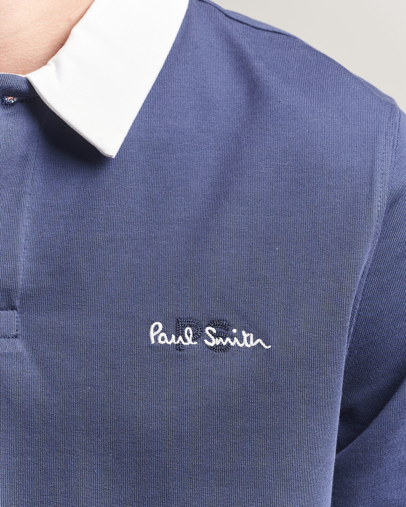 Herr | Tröjor | PS Paul Smith | Organic Cotton Rugger Blue