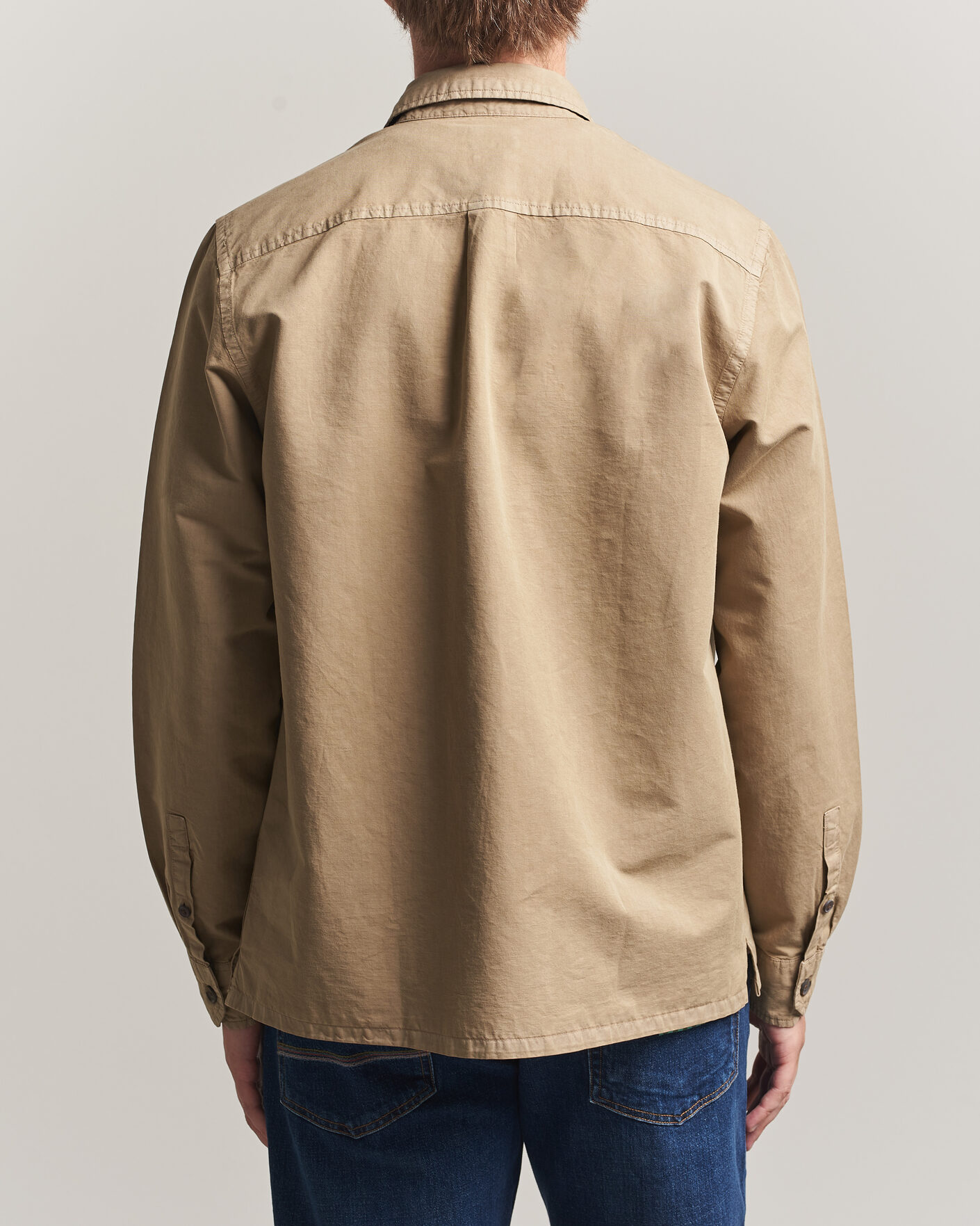 Herr | Skjortor | PS Paul Smith | Casual Fit Cotton Overshirt Beige