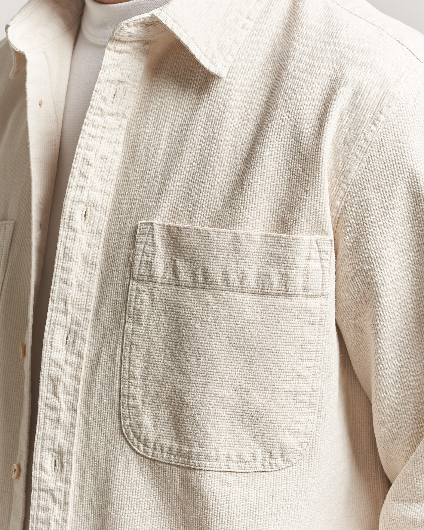 Herr | Skjortor | PS Paul Smith | Casual Fit Cotton Overshirt Off White