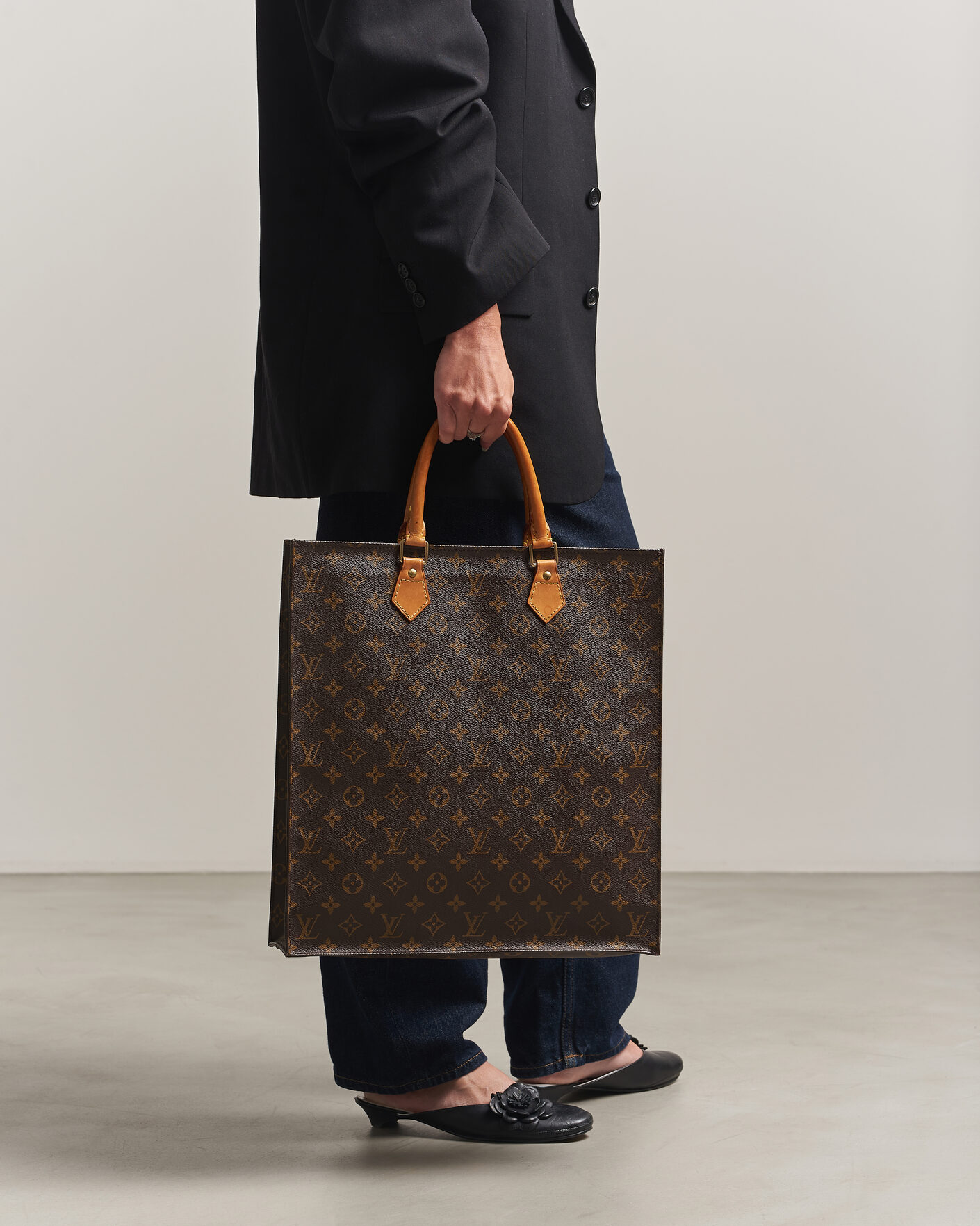 Herr | Pre-Owned & Vintage Bags | Louis Vuitton Pre-Owned | Sac Plat Bag Monogram