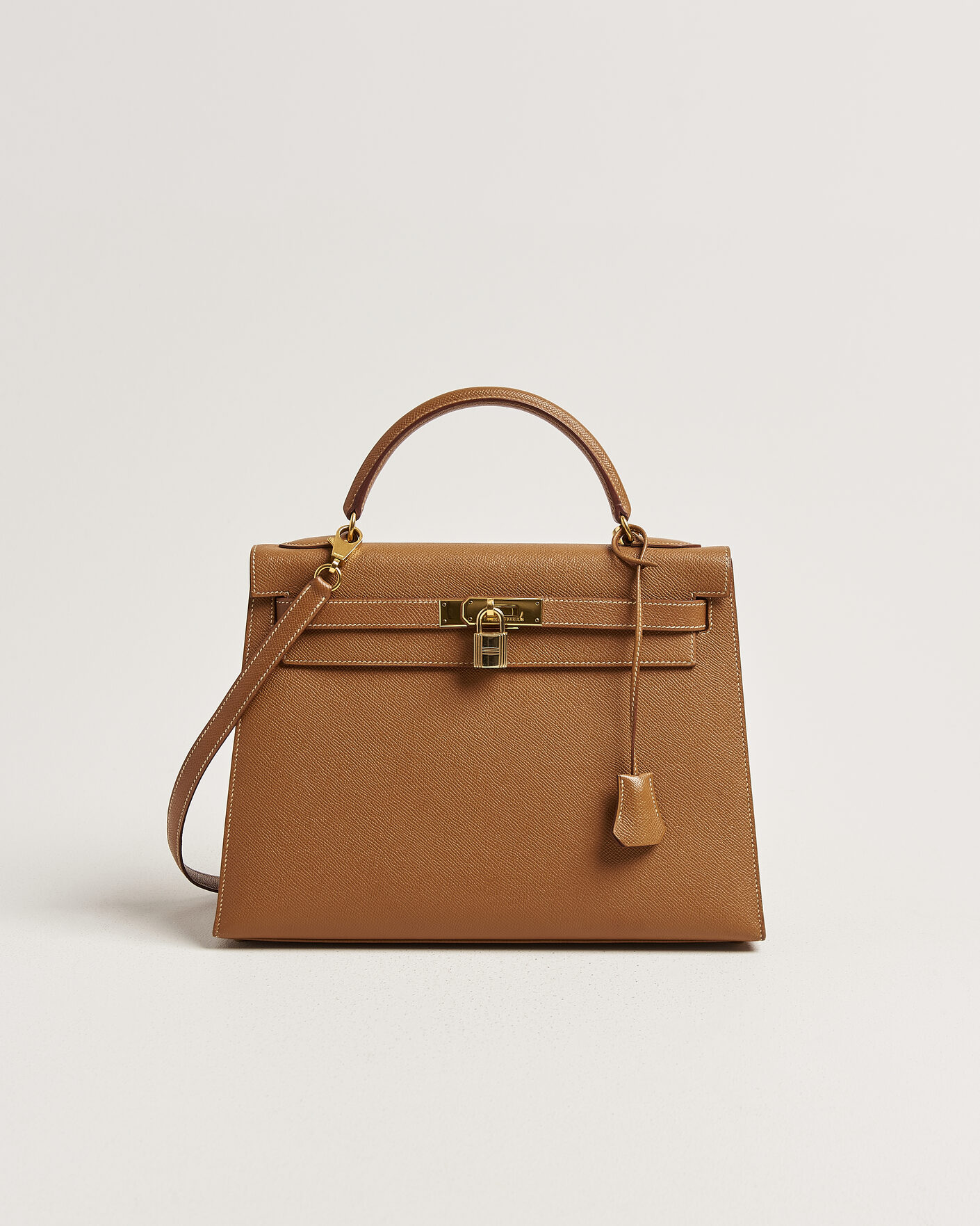 Herr | Pre-Owned & Vintage Bags | Hermès Pre-Owned | Kelly 32 Courchevel Leather Gold