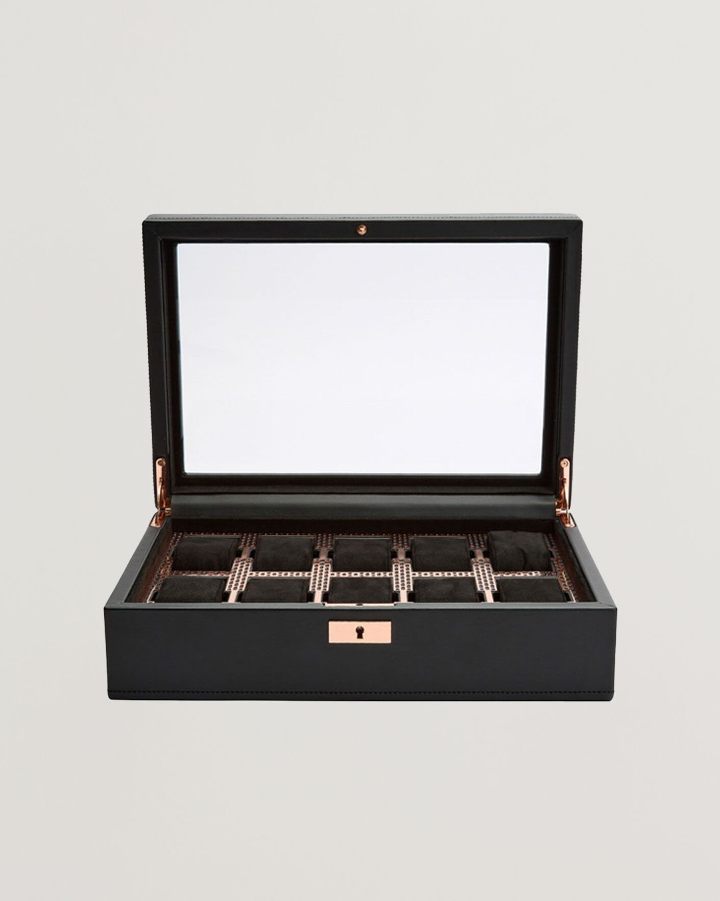 Herr | Klock- & smyckesetuin | WOLF | Axis 10-Piece Watch Box Copper