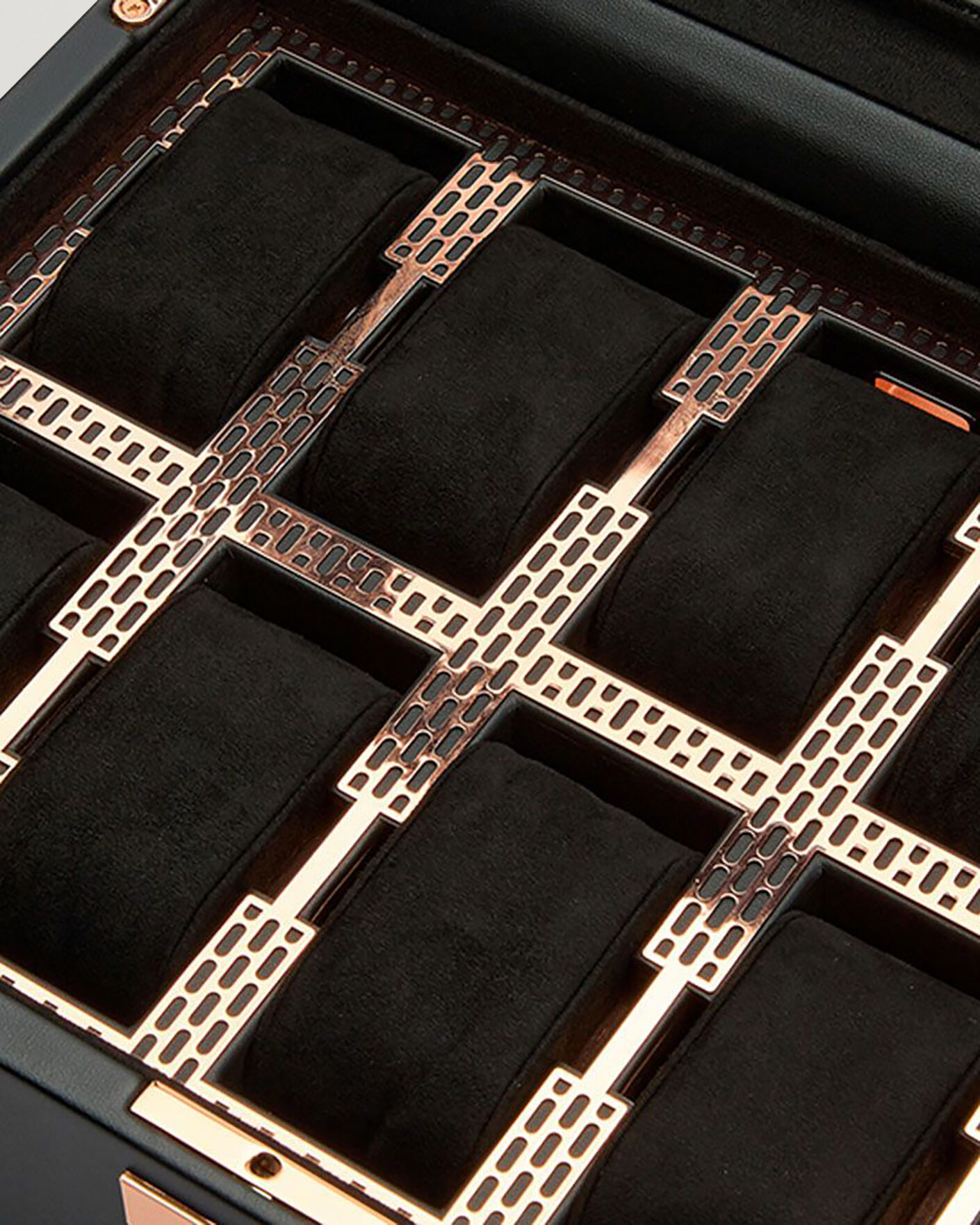 Herr | Klock- & smyckesetuin | WOLF | Axis 10-Piece Watch Box Copper