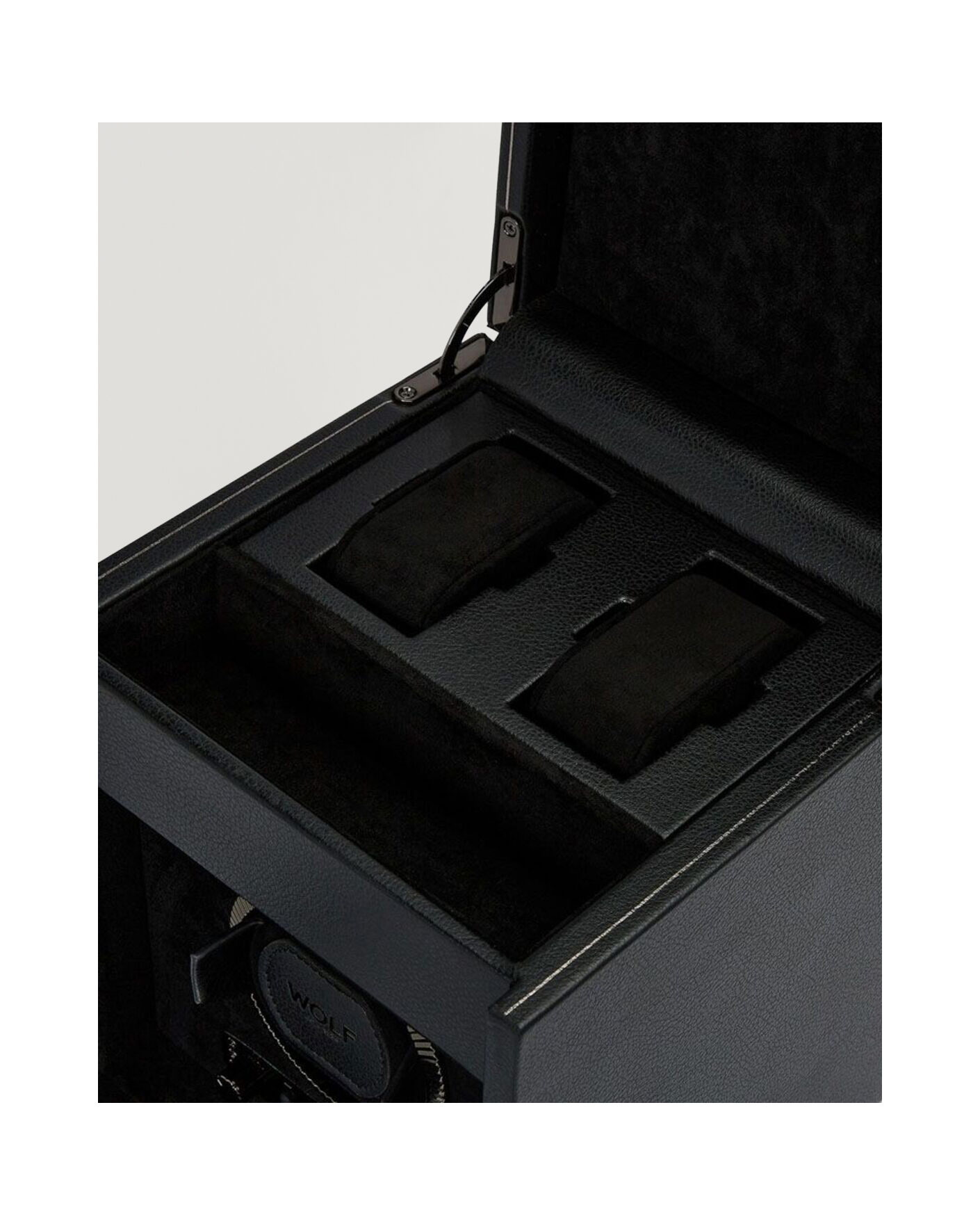 Herr | Klock- & smyckesetuin | WOLF | British Racing Single Watch Winder With Storage Black