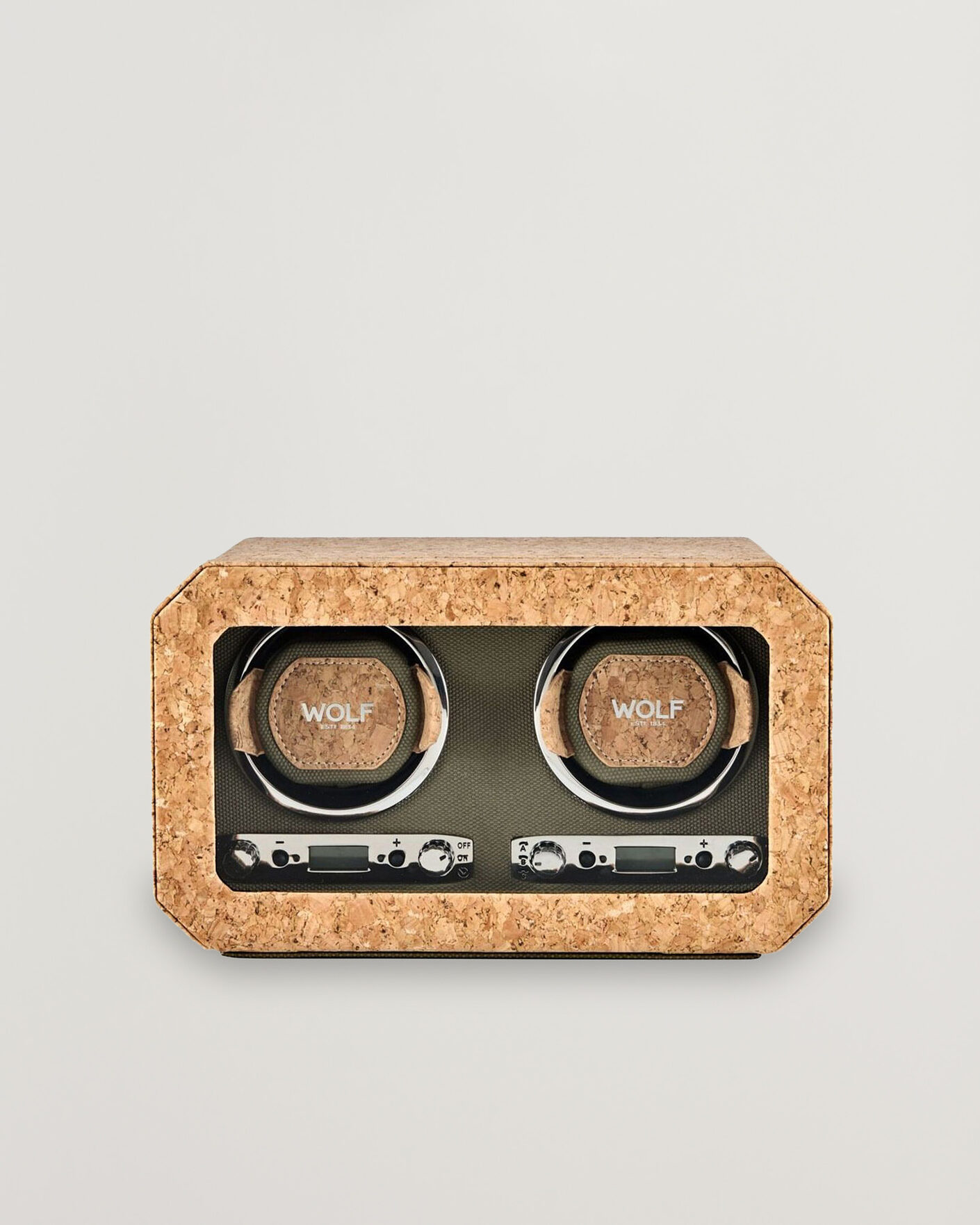 Herr | Klock- & smyckesetuin | WOLF | Cortica Double Watch Winder Cork