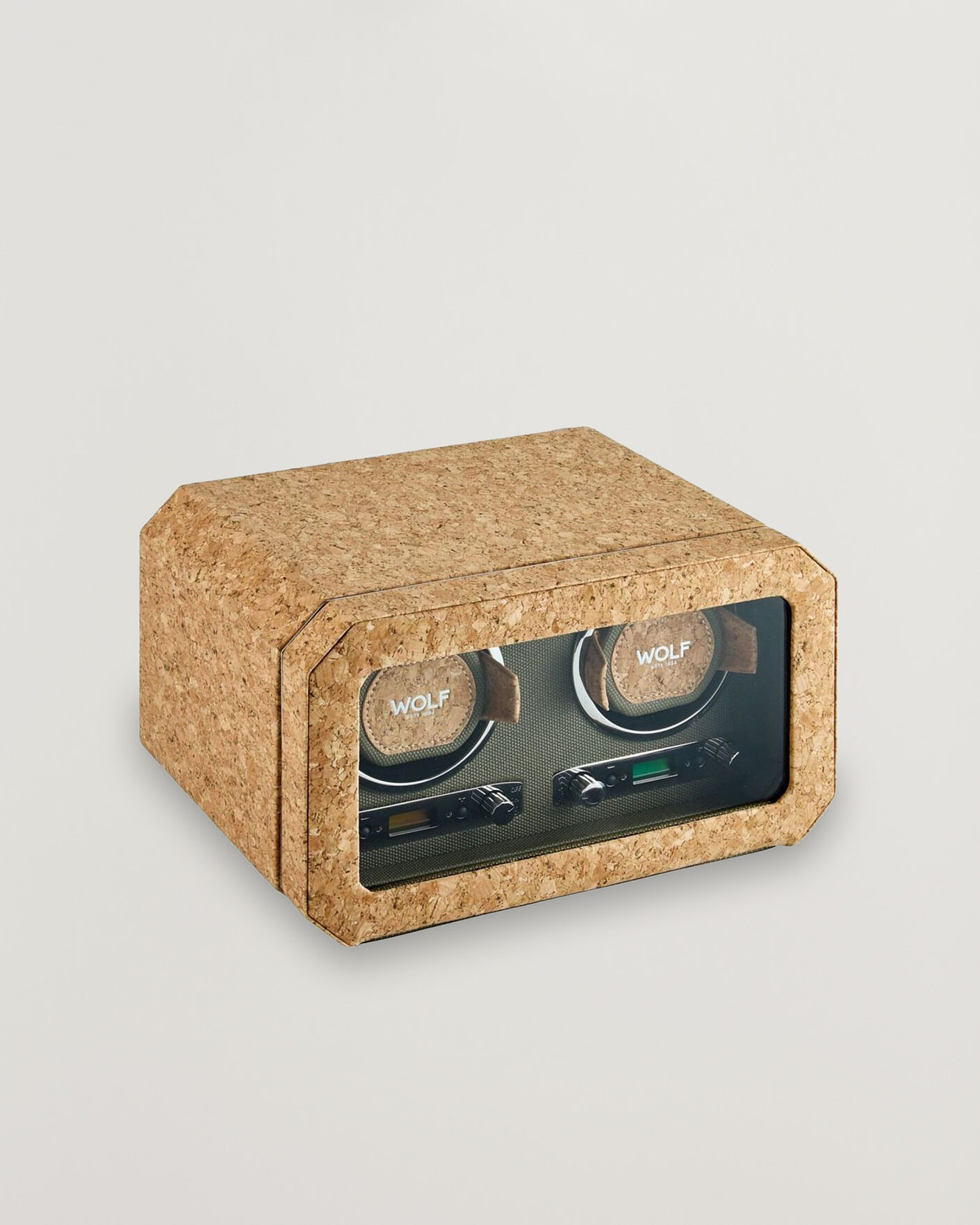 Herr | Klock- & smyckesetuin | WOLF | Cortica Double Watch Winder Cork