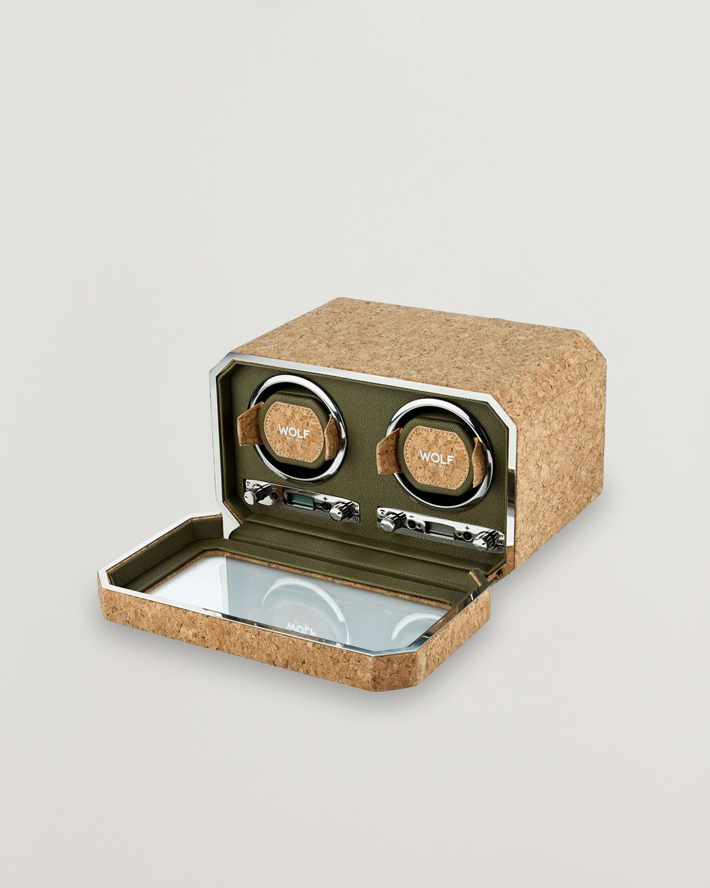 Herr | Klock- & smyckesetuin | WOLF | Cortica Double Watch Winder Cork