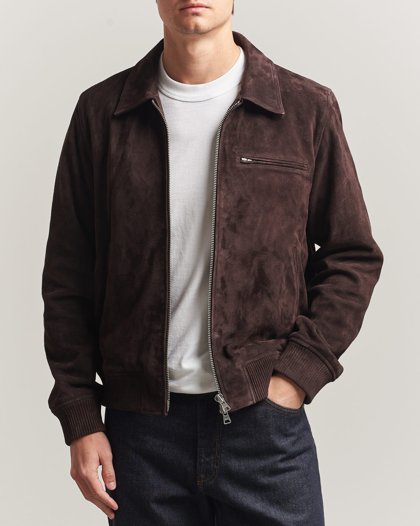 Herr | Jackor | NN07 | Owen Suede Jacket Dusky Port