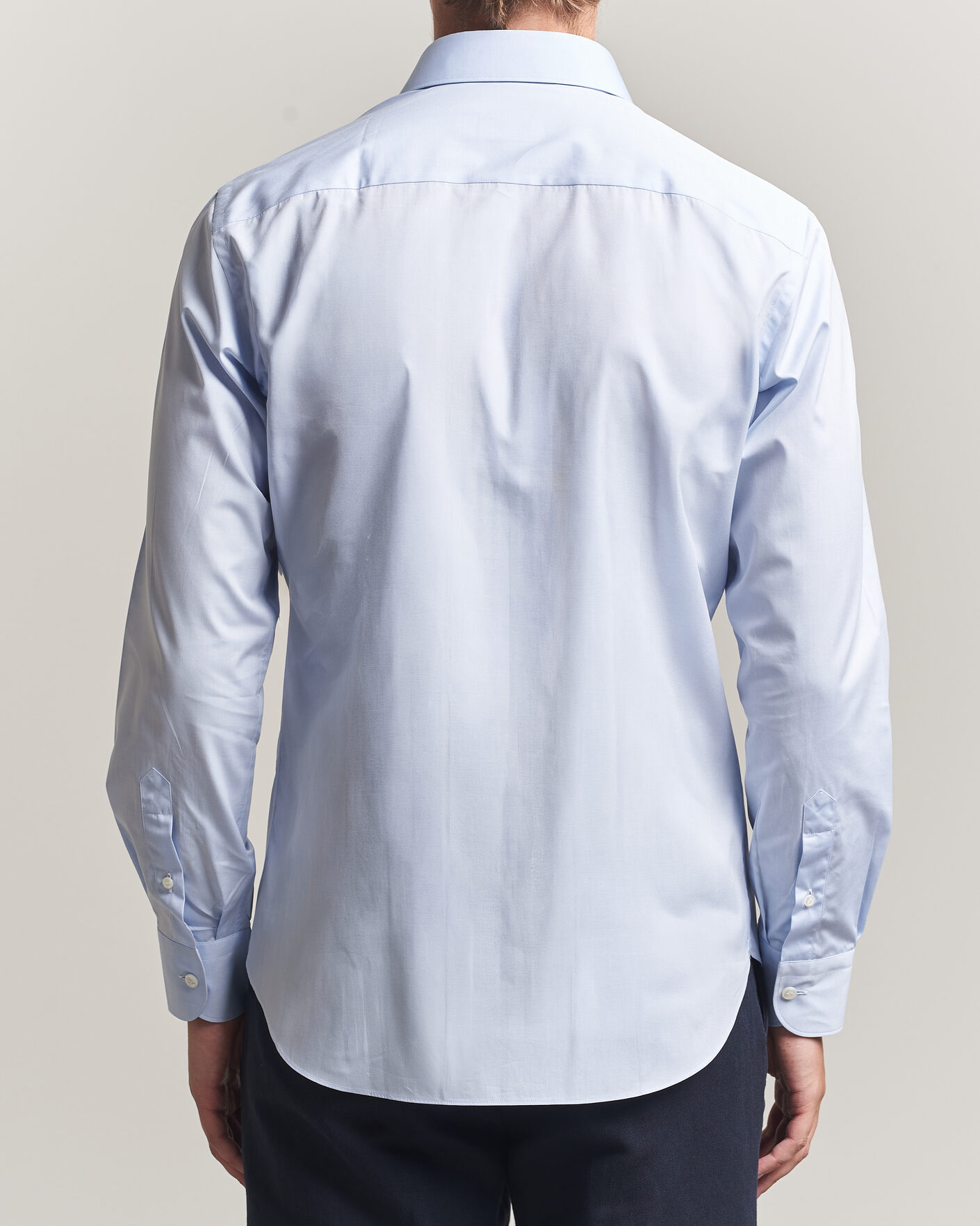Herr | Skjortor | Brioni | Poplin Cotton Dress Shirt Light Blue