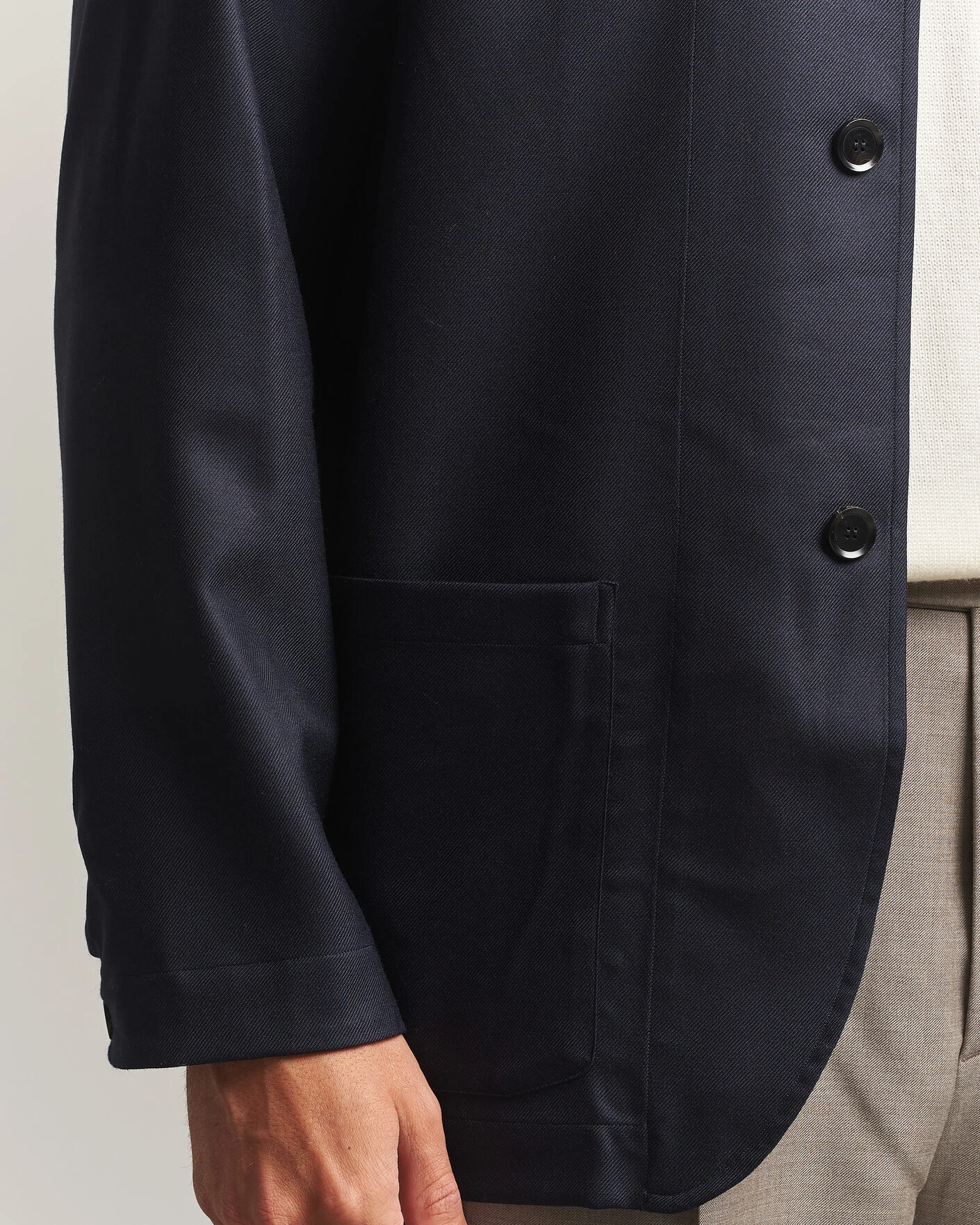 Herr | Jackor | Brioni | Wool/Cashmere Shirt Jacket Navy
