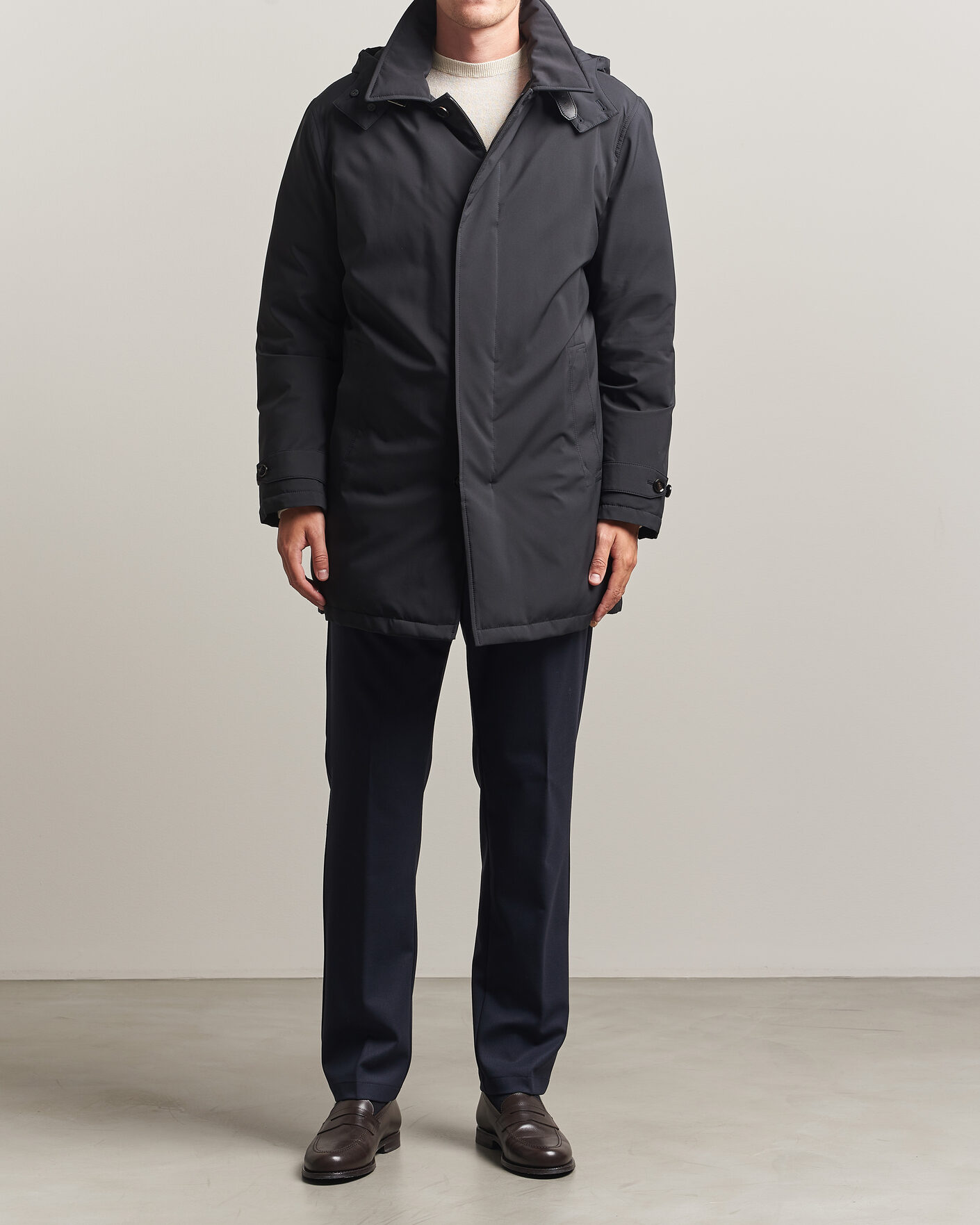 Herr | Jackor | Brioni | Performa Down Coat Navy
