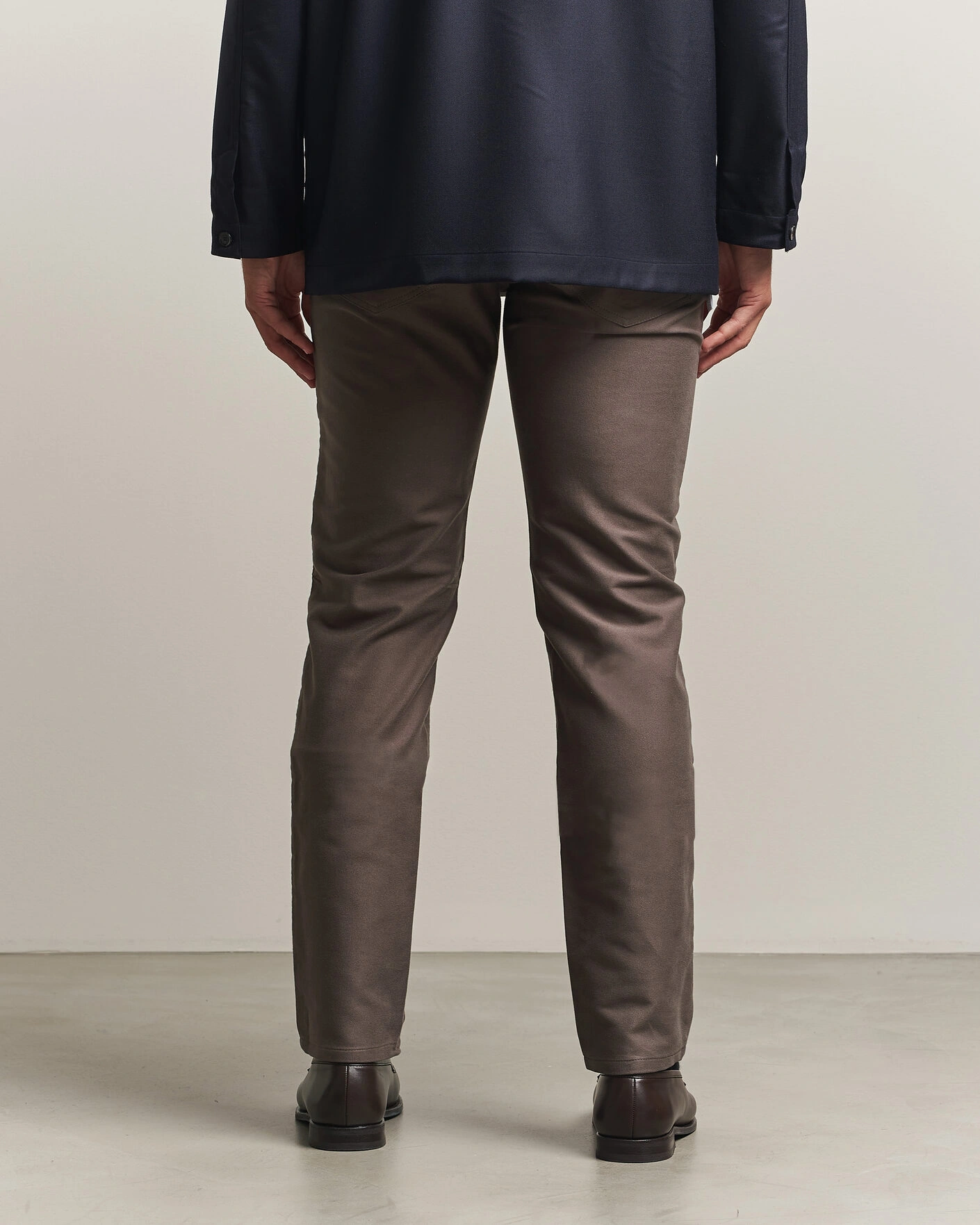 Herr | Byxor | Brioni | 5-Pocket Moleskine Pants Grey