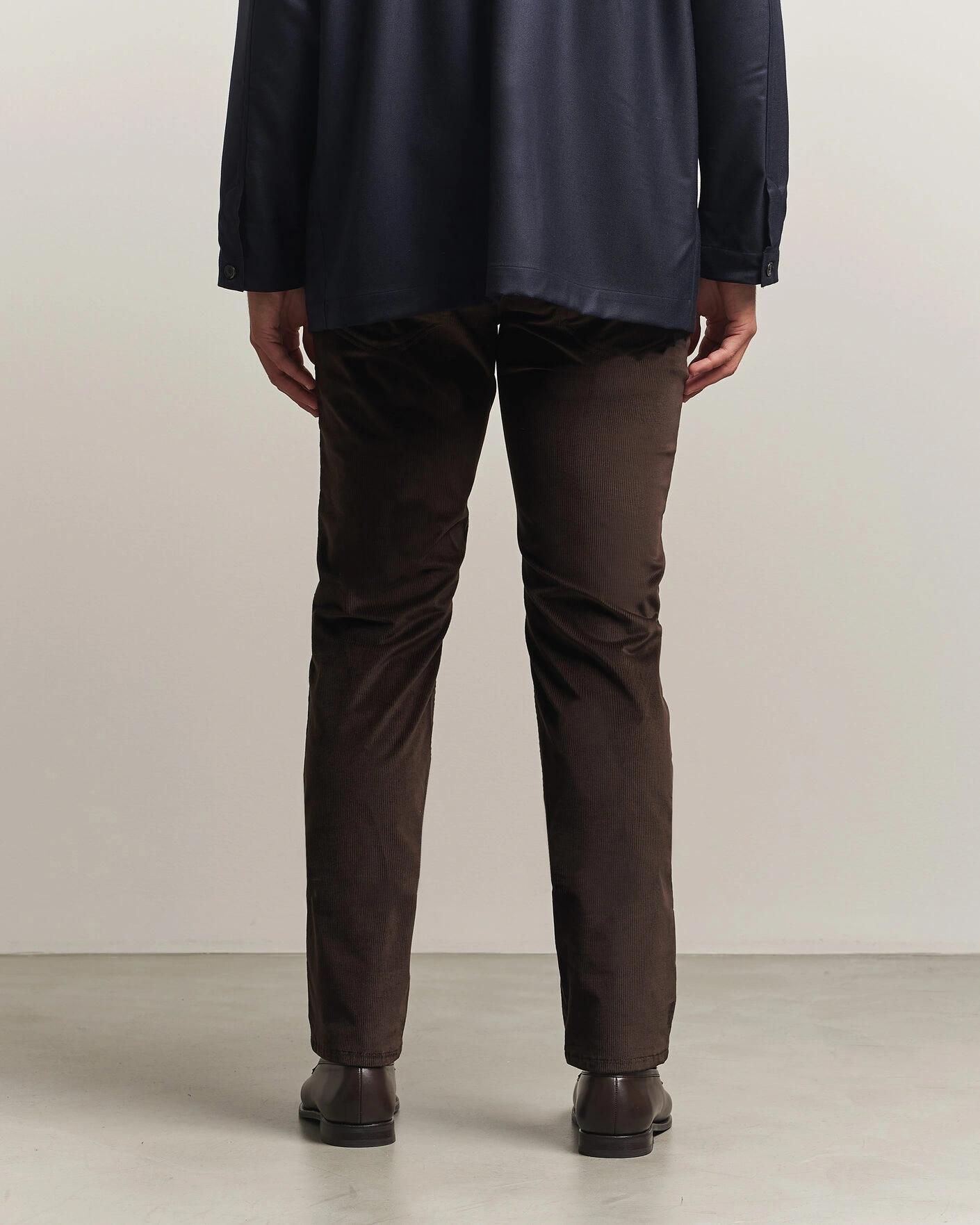 Herr | Byxor | Brioni | 5-Pocket Corduroy Pants Dark Brown