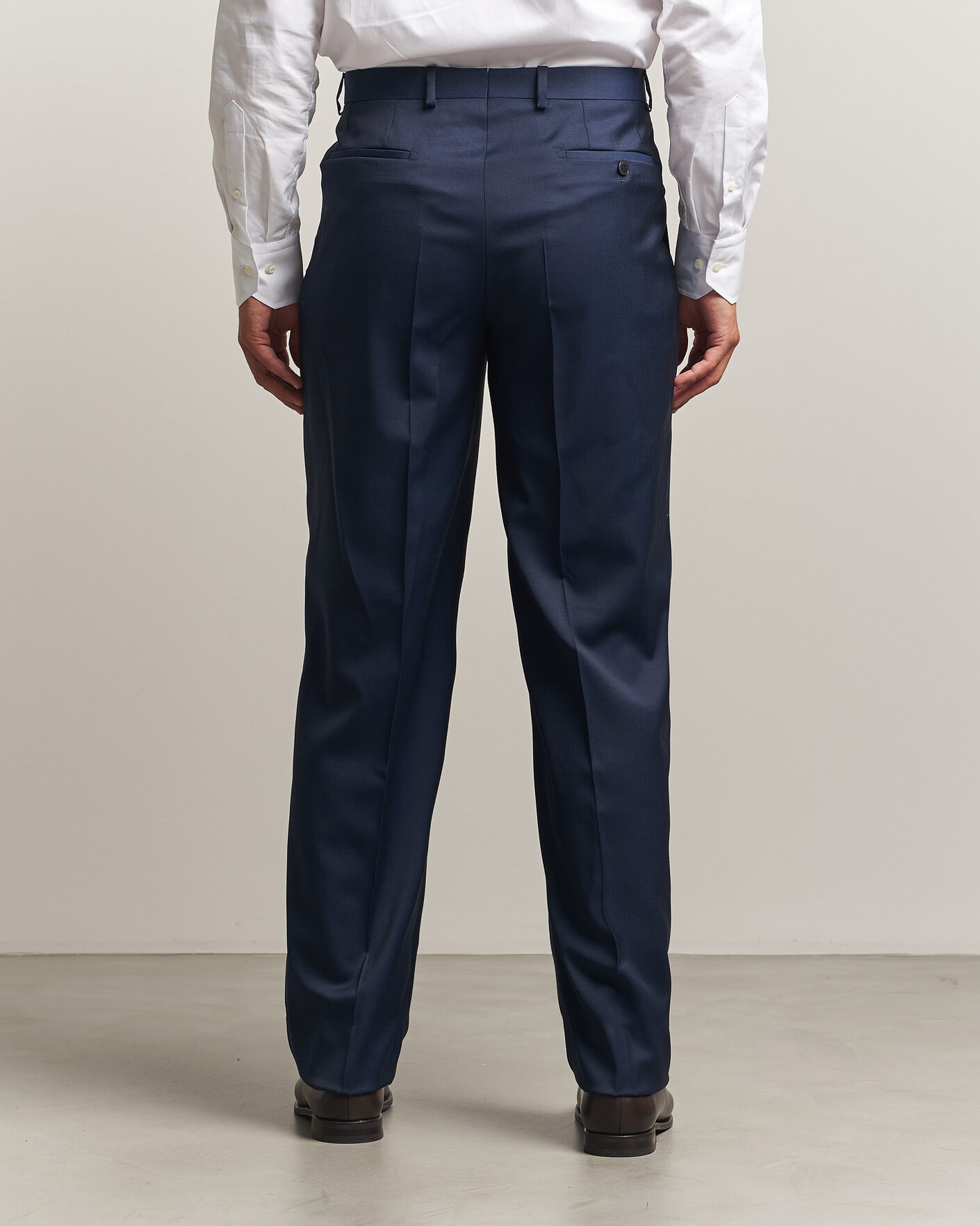 Herr | Byxor | Brioni | Capri Wool Trousers Navy