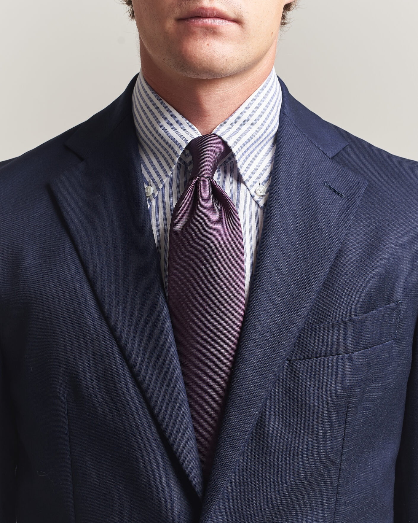 Herr | Slipsar | Brioni | Embroidered Logo Silk Tie Burgundy