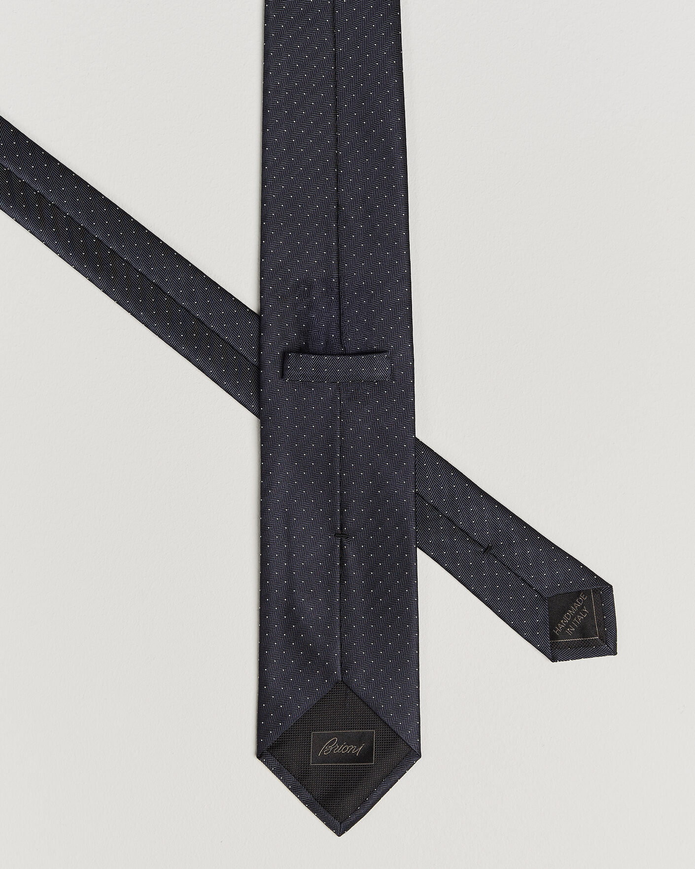 Herr | Slipsar | Brioni | Jacquard Dot Silk Tie Navy