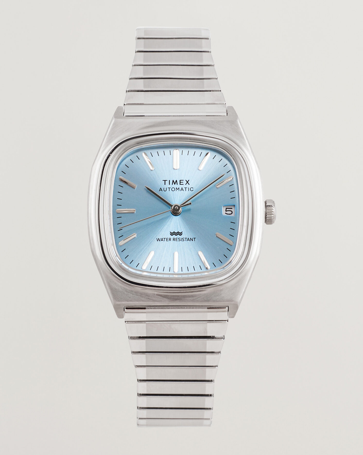 Herr | Timex 1983s Automatic Reissue 34mm Ice Blue Dial | Timex | 1983s Automatic Reissue 34mm Ice Blue Dial