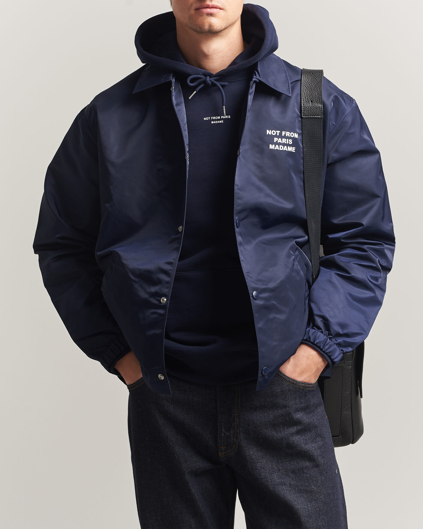 Herr | Jackor | Drôle de Monsieur | La Veste Slogan Jacket Navy