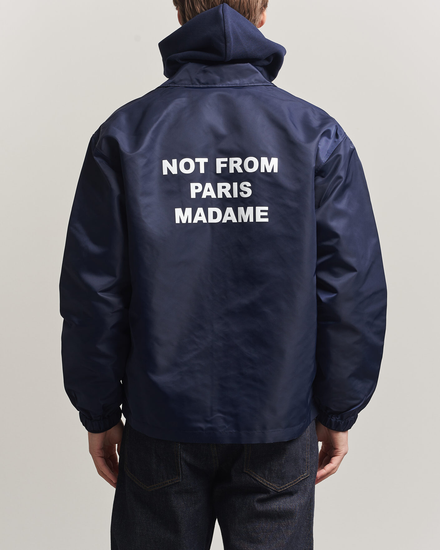 Herr | Jackor | Drôle de Monsieur | La Veste Slogan Jacket Navy