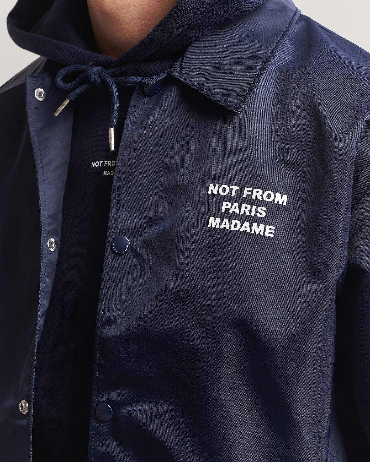 Herr | Jackor | Drôle de Monsieur | La Veste Slogan Jacket Navy
