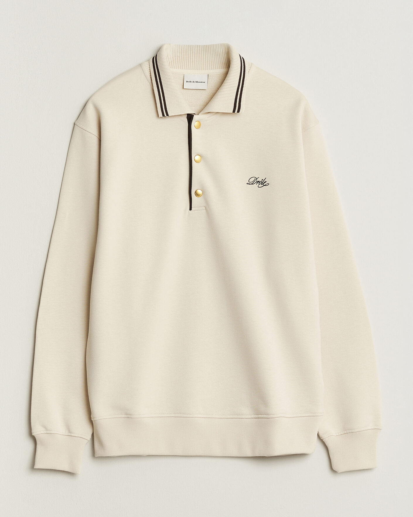 Herr | Tröjor | Drôle de Monsieur | Tipped Rugger Light Sand