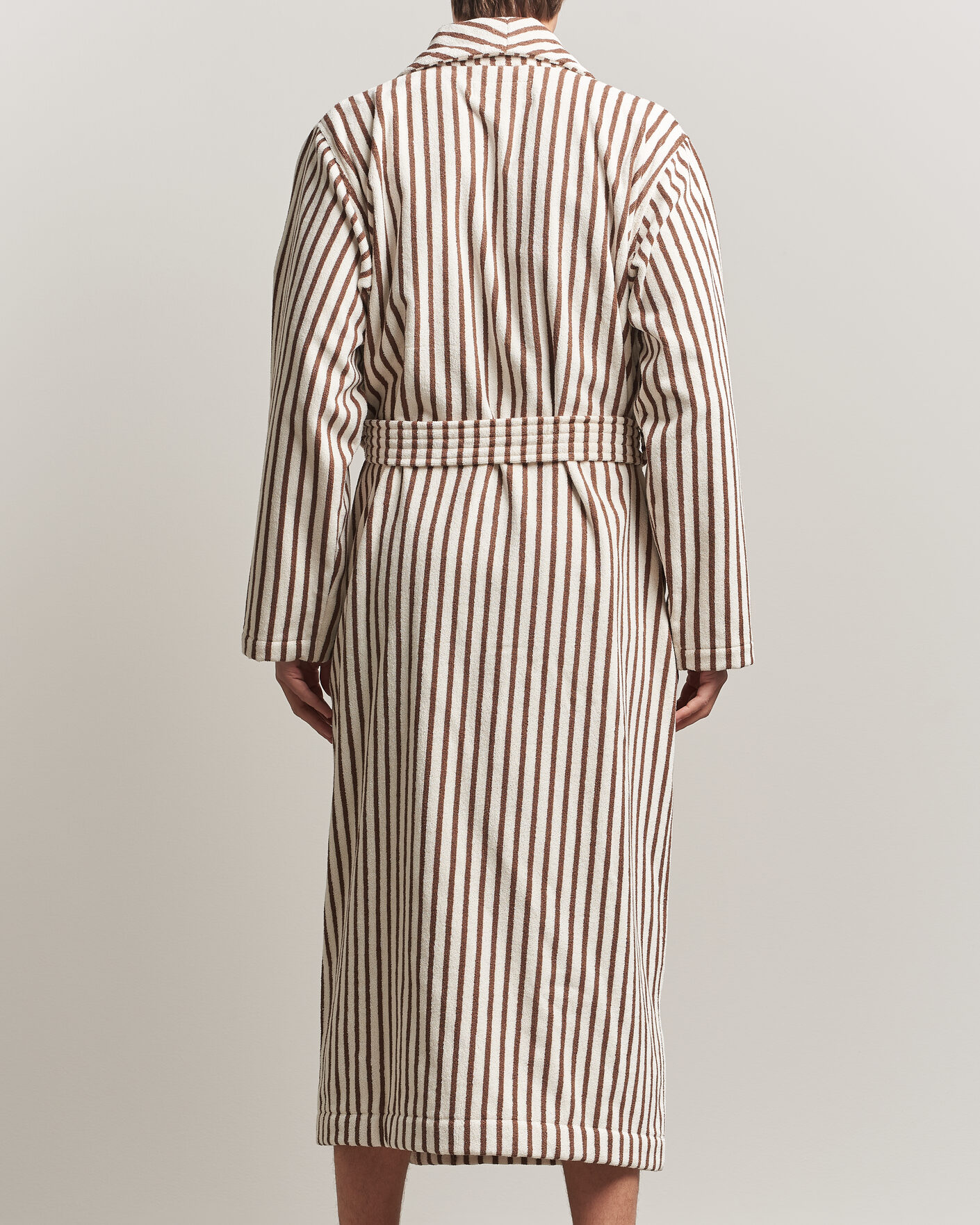 Herr | Pyjamas & Morgonrockar | Tekla | Organic Terry Classic Bathrobe Kodiak Stripes