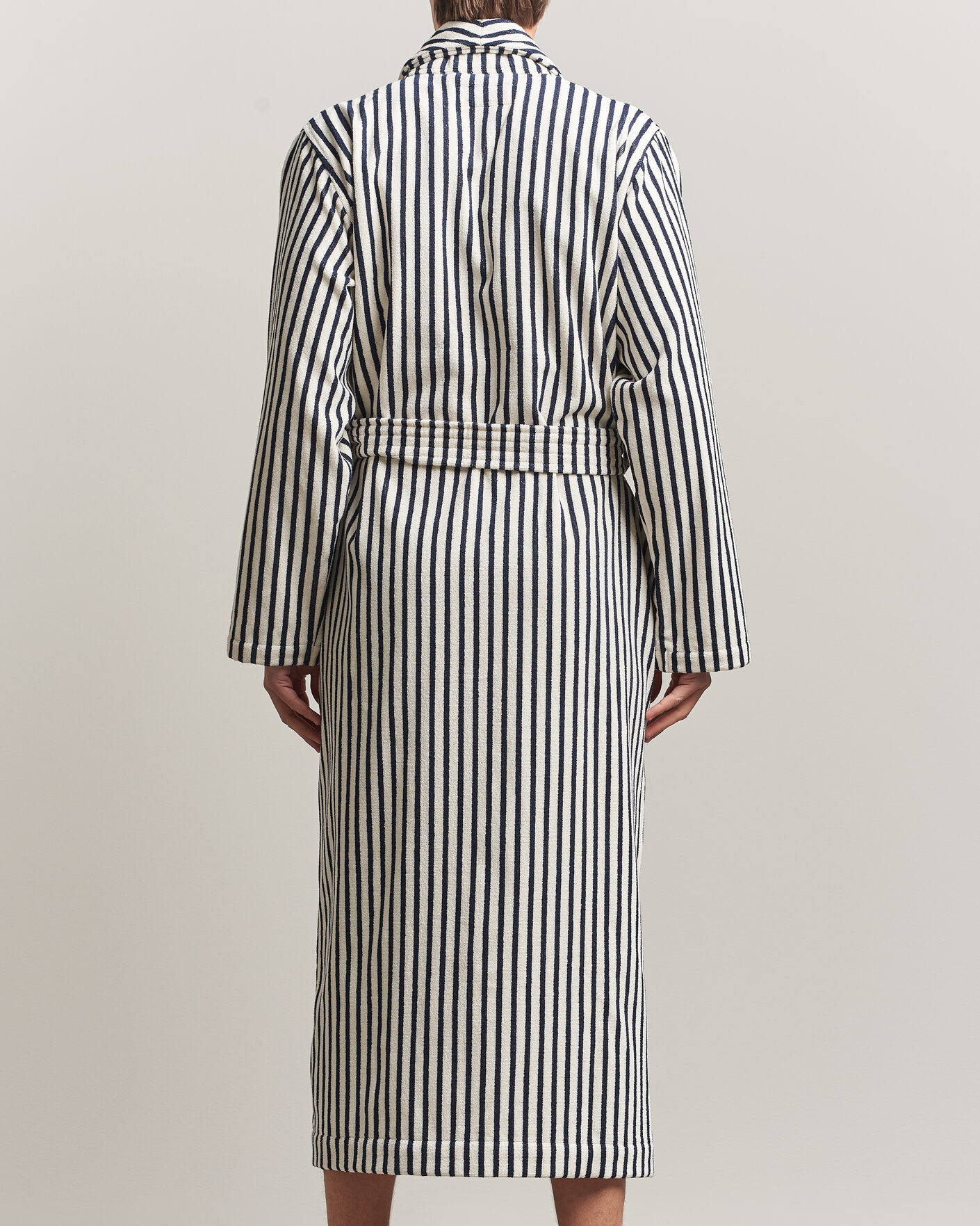 Herr | Pyjamas & Morgonrockar | Tekla | Organic Terry Classic Bathrobe Sailor Stripes