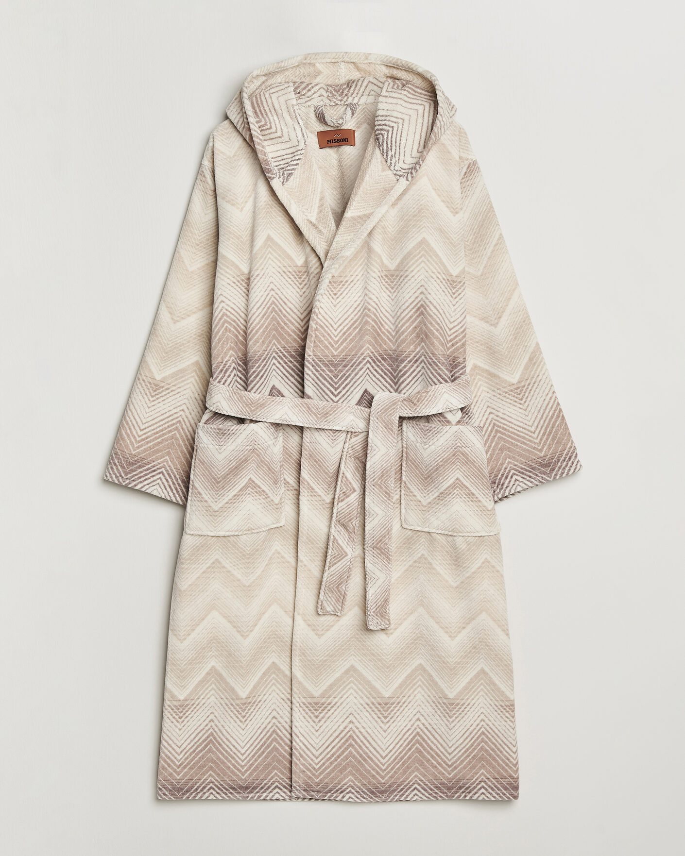 Herr | Pyjamas & Morgonrockar | Missoni Home | Marea Hooded Bathrobe Beige