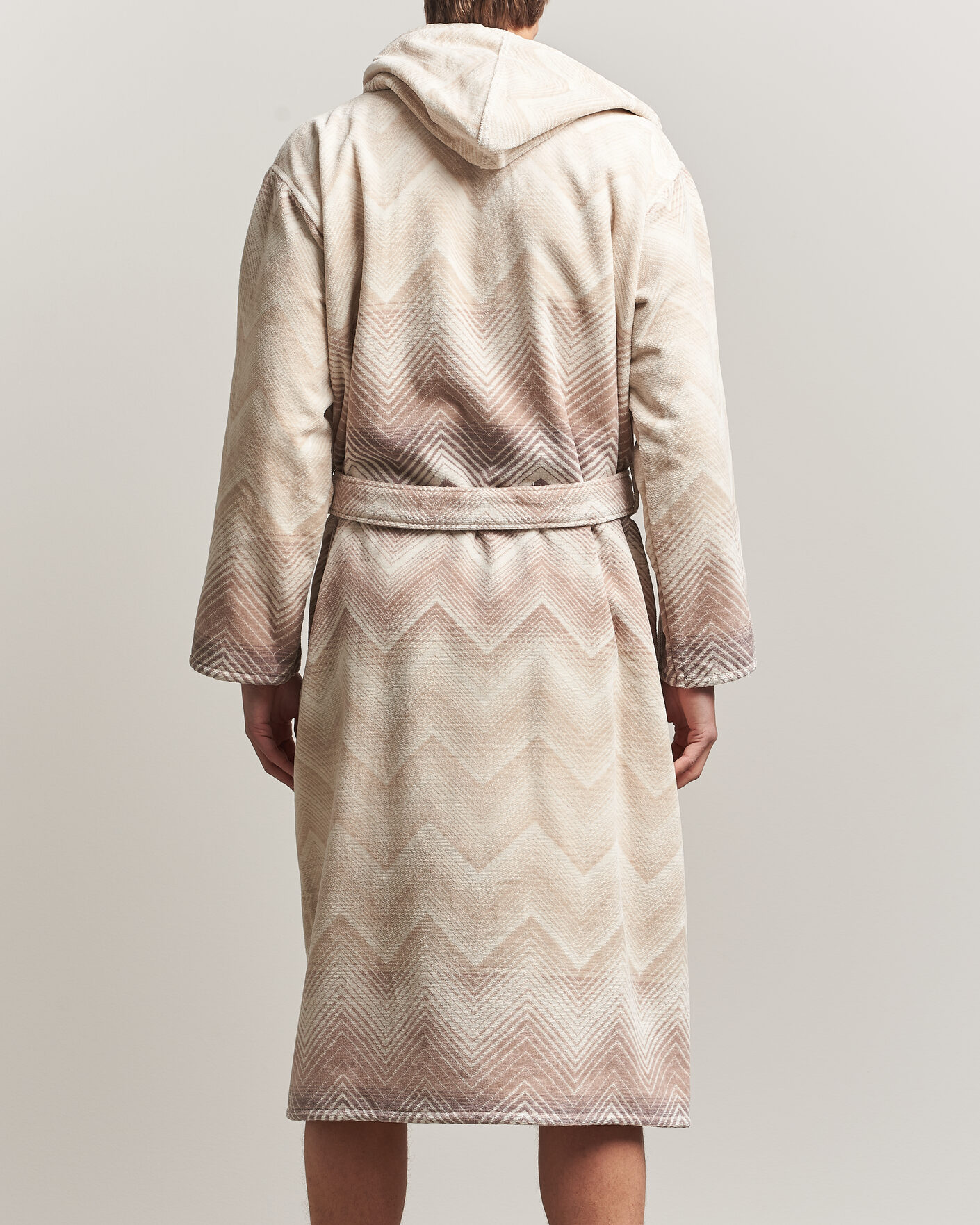 Herr | Pyjamas & Morgonrockar | Missoni Home | Marea Hooded Bathrobe Beige