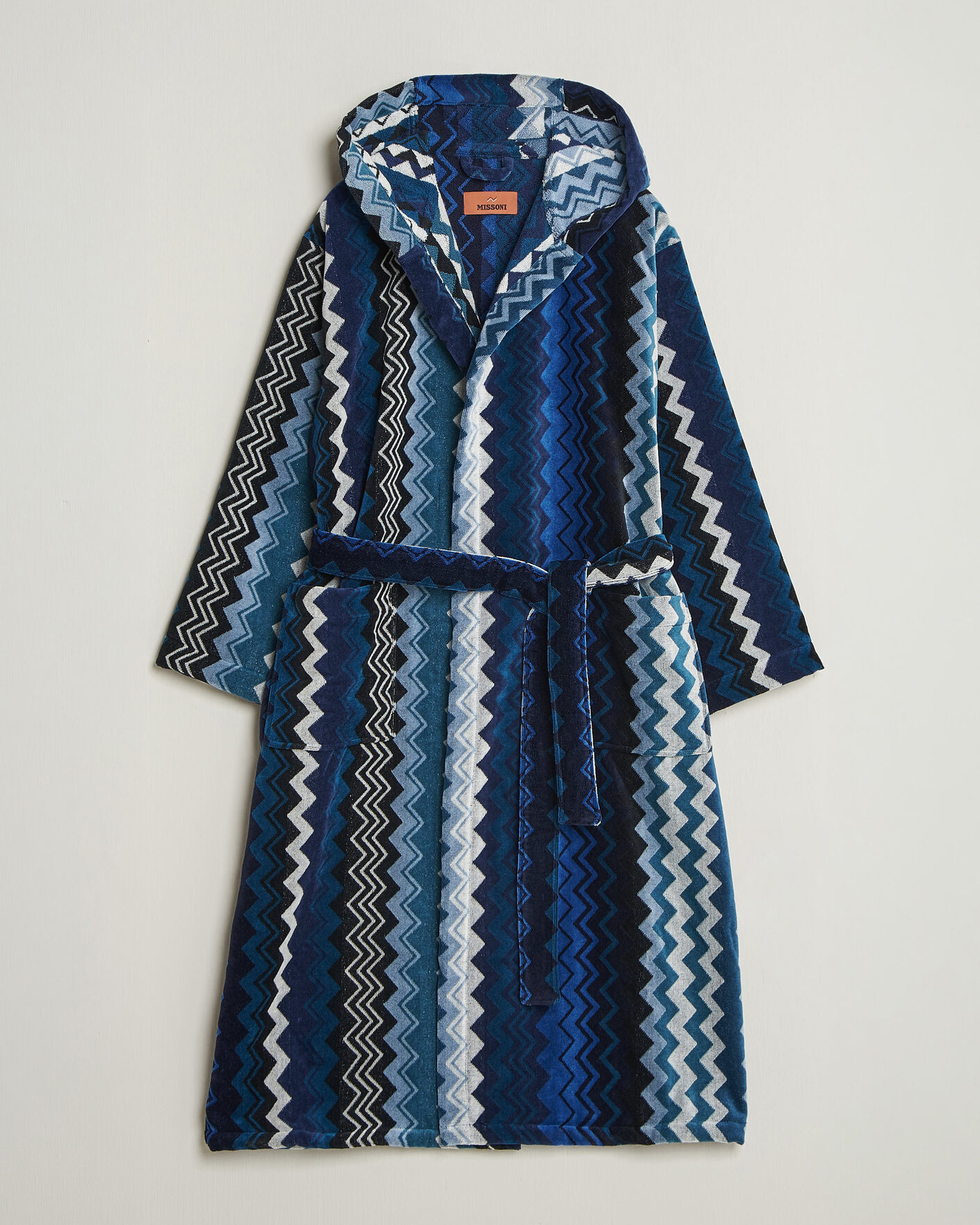Herr | Pyjamas & Morgonrockar | Missoni Home | Giacomo Hooded Bathrobe Multi Blue