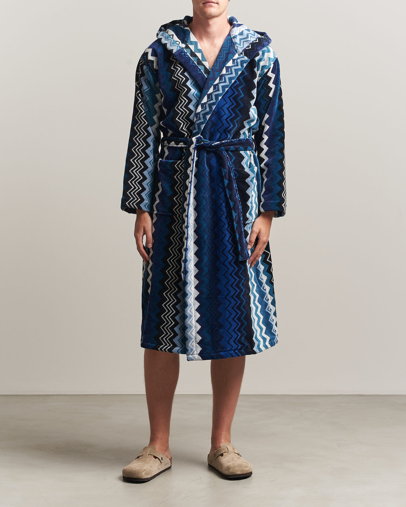 Herr | Pyjamas & Morgonrockar | Missoni Home | Giacomo Hooded Bathrobe Multi Blue