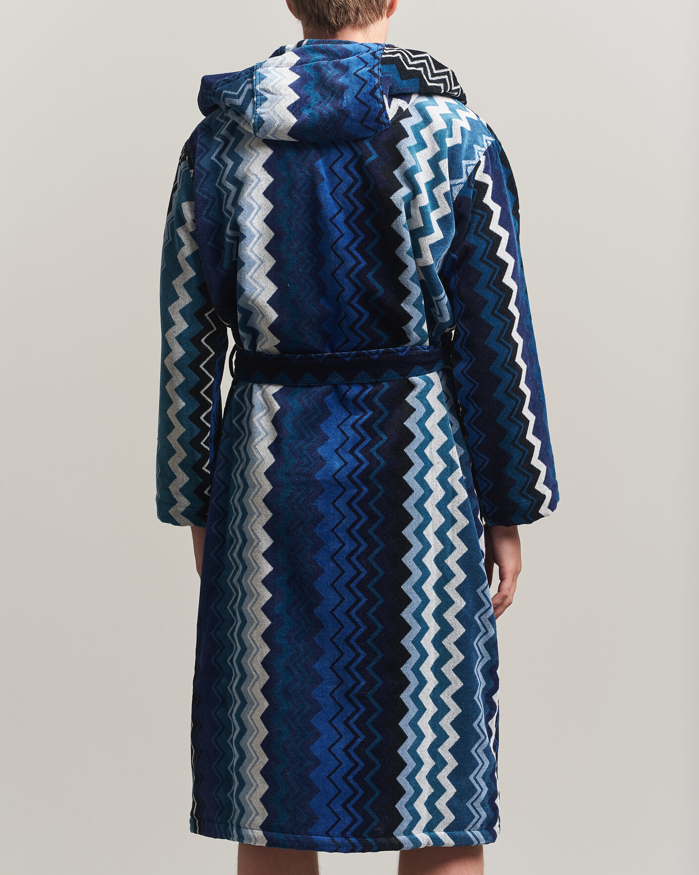 Herr | Pyjamas & Morgonrockar | Missoni Home | Giacomo Hooded Bathrobe Multi Blue