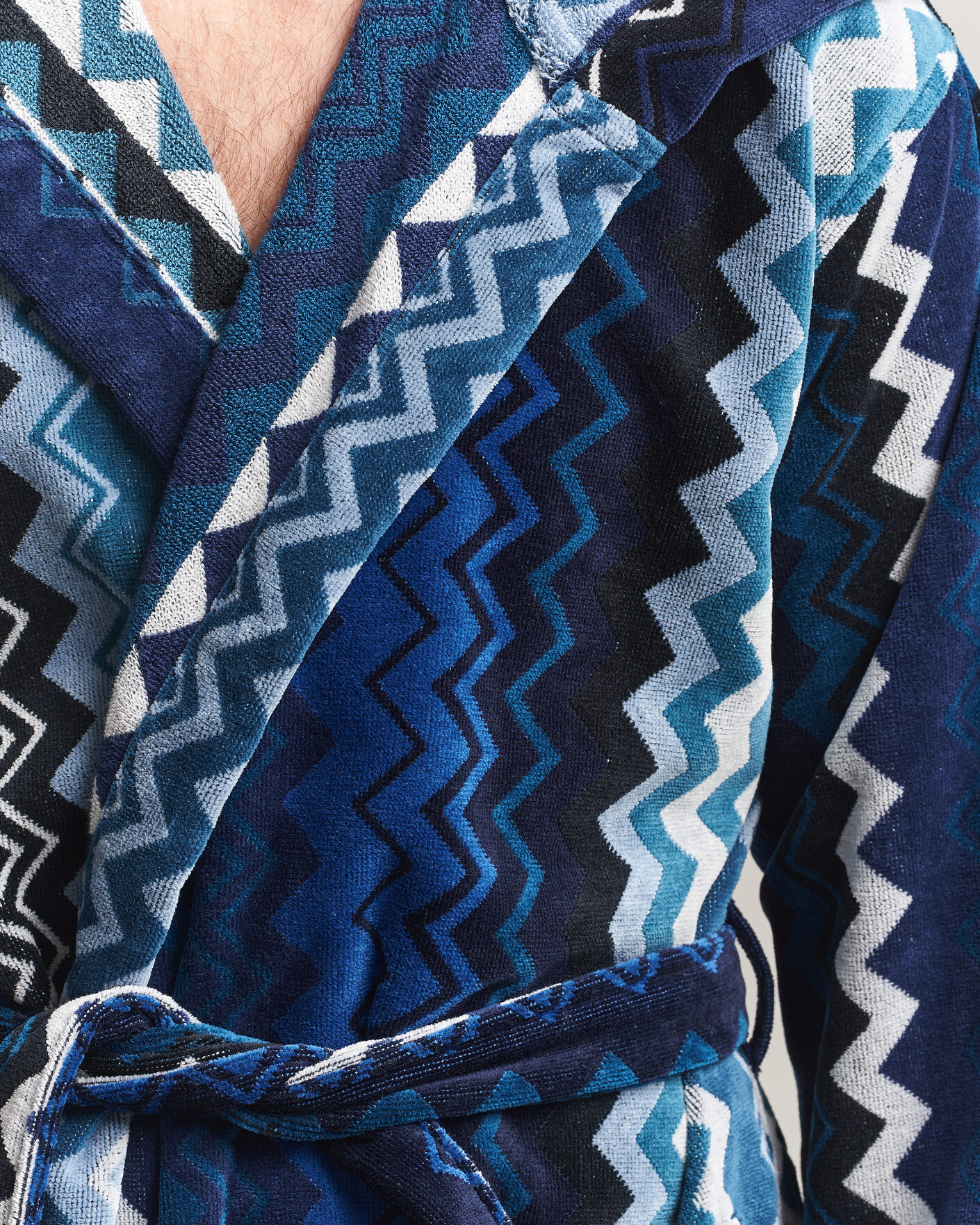 Herr | Pyjamas & Morgonrockar | Missoni Home | Giacomo Hooded Bathrobe Multi Blue