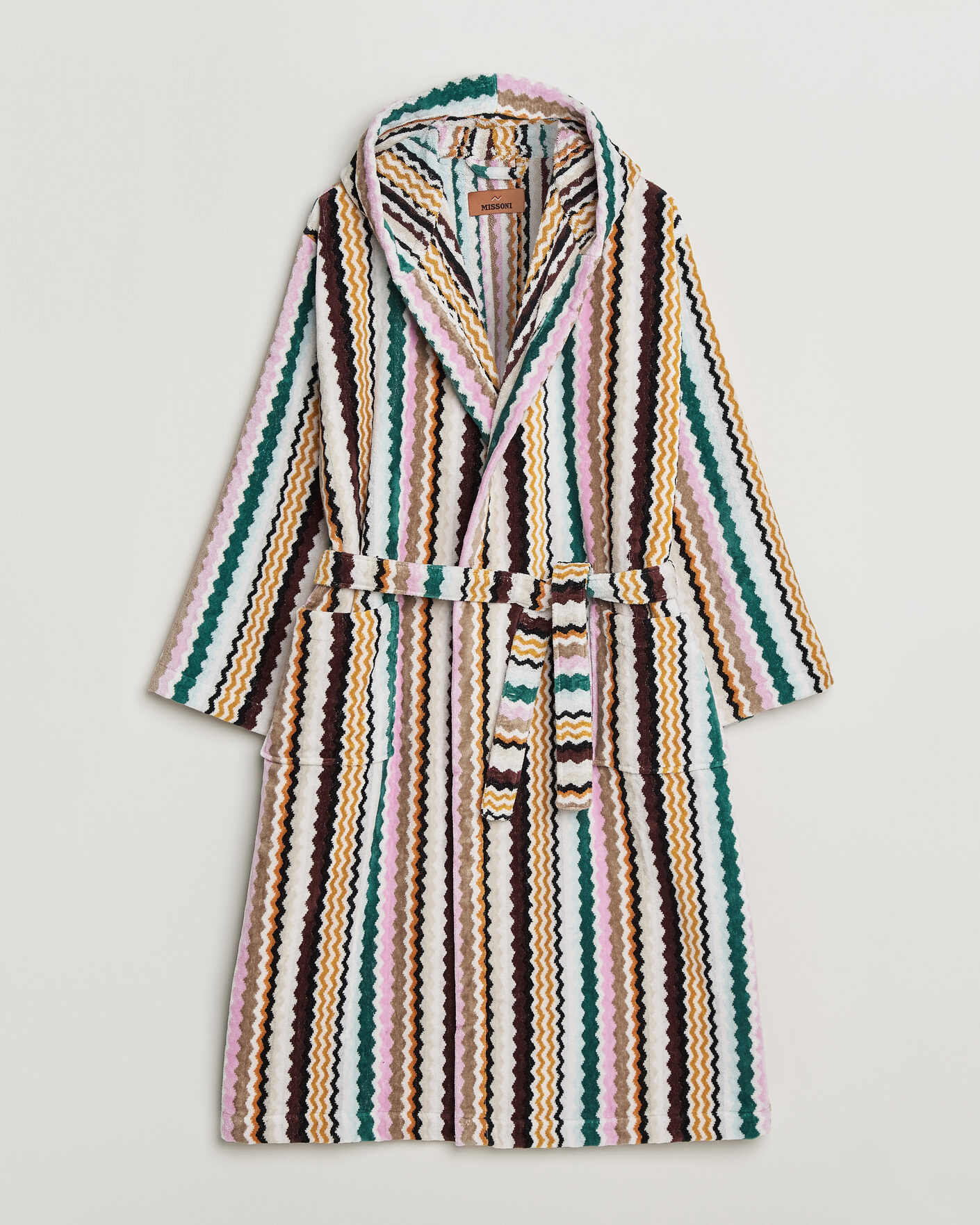 Herr | Pyjamas & Morgonrockar | Missoni Home | Aura Hooded Bathrobe Multi