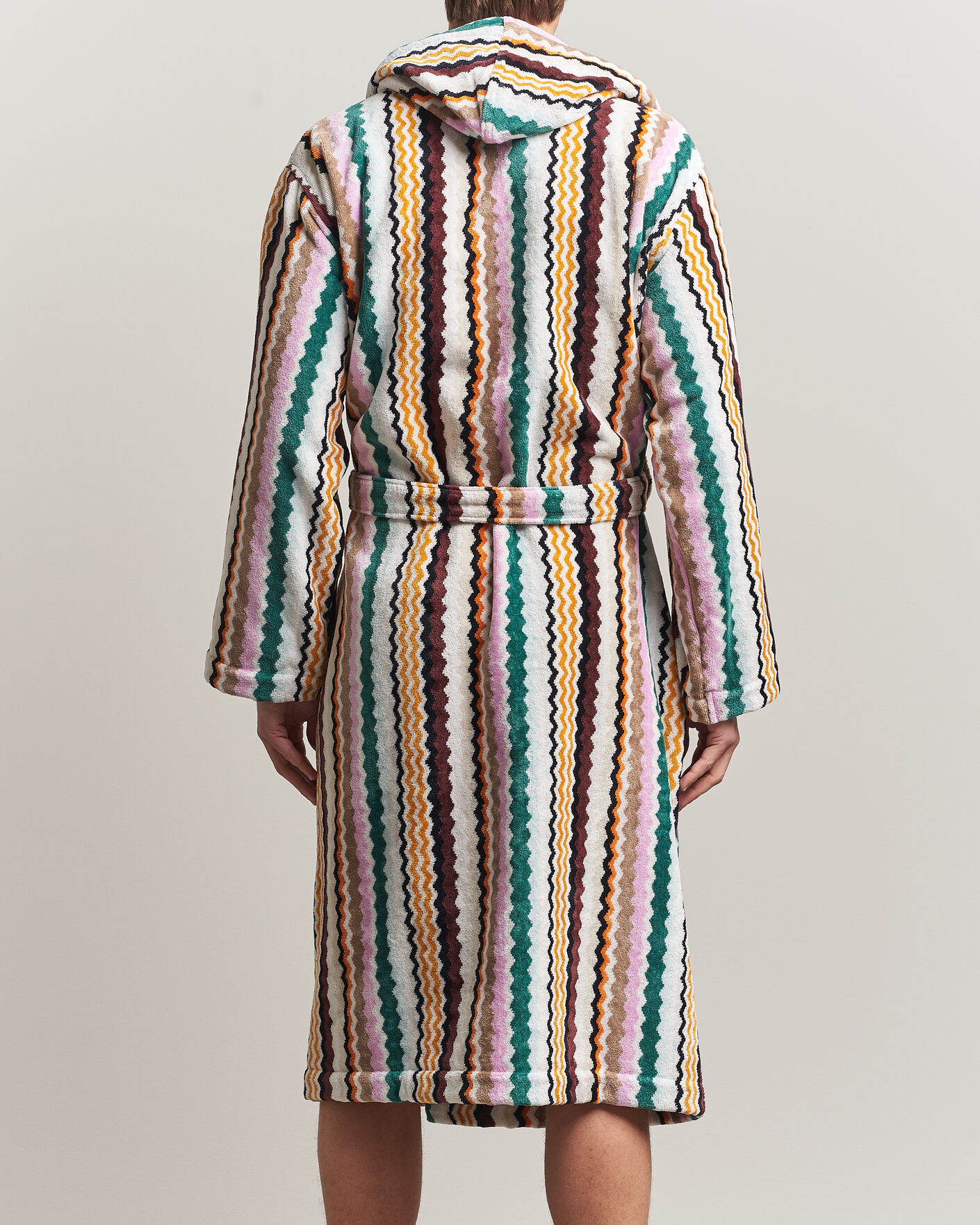 Herr | Pyjamas & Morgonrockar | Missoni Home | Aura Hooded Bathrobe Multi