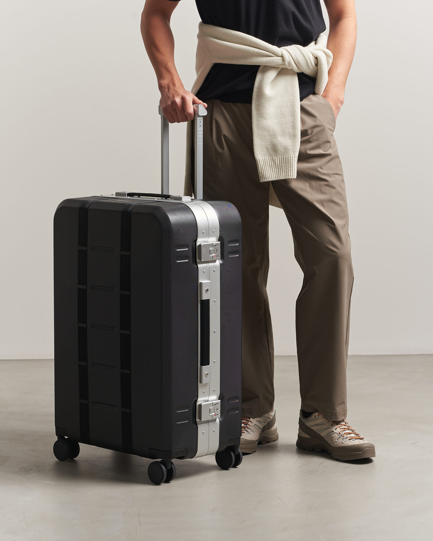Herr | Väskor | DB | Ramverk Pro Check-In Luggage Large Silver/Black