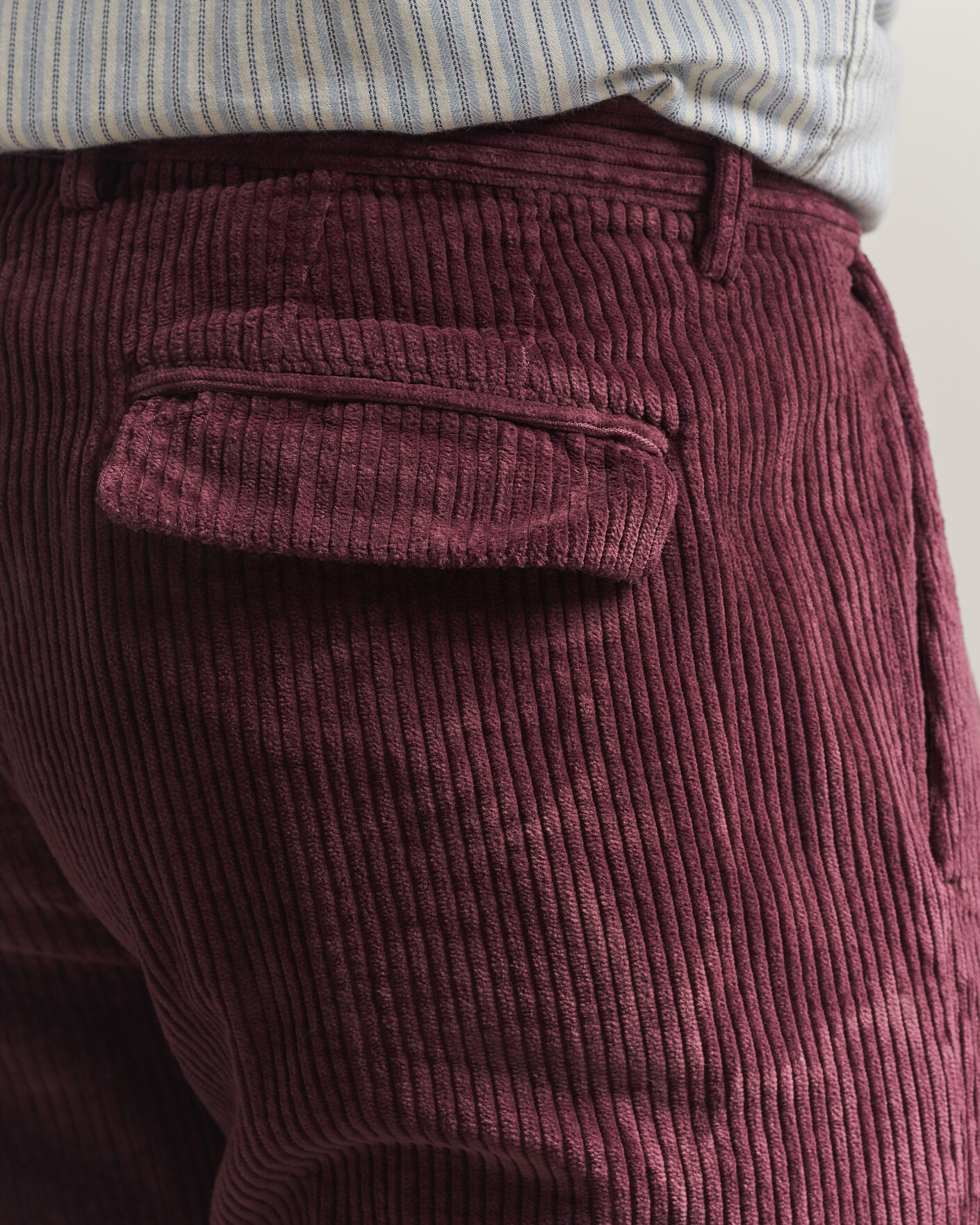 Herr | Byxor | Massimo Alba | Ionio Pleated Corduroy Pants Rose Brown