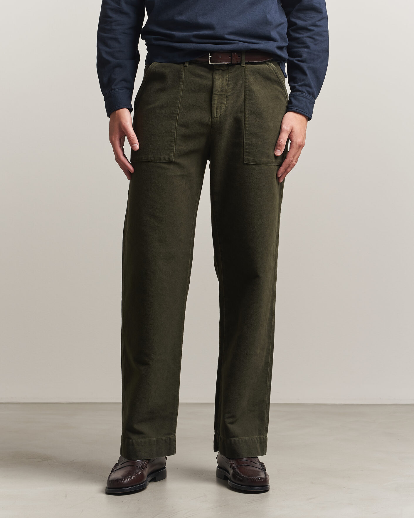 Herr | Byxor | Massimo Alba | Regata Moleksine Pants Forest Night
