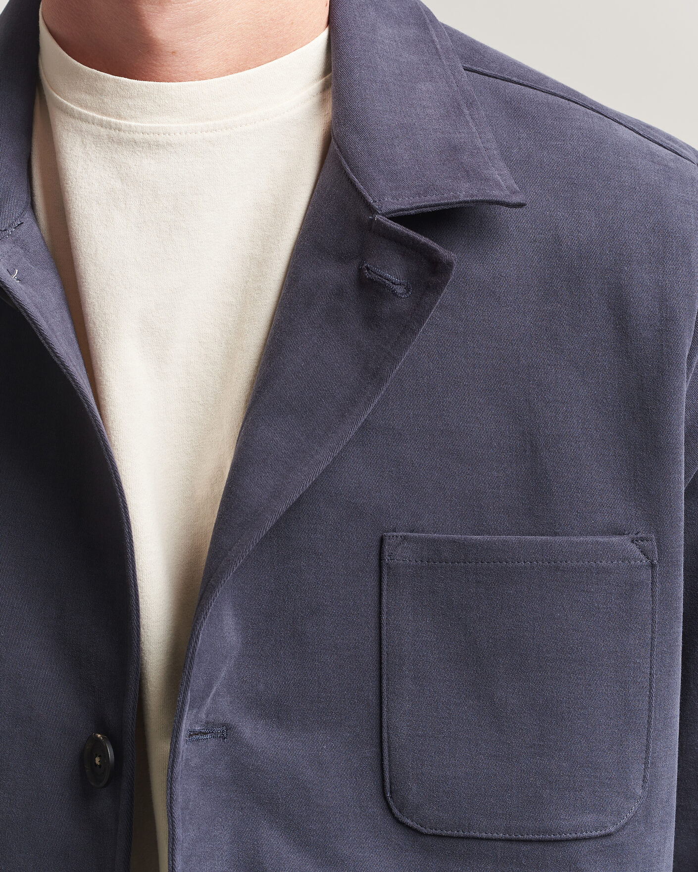 Herr | Jackor | Massimo Alba | Florida Brushed Cotton Jacket Navy