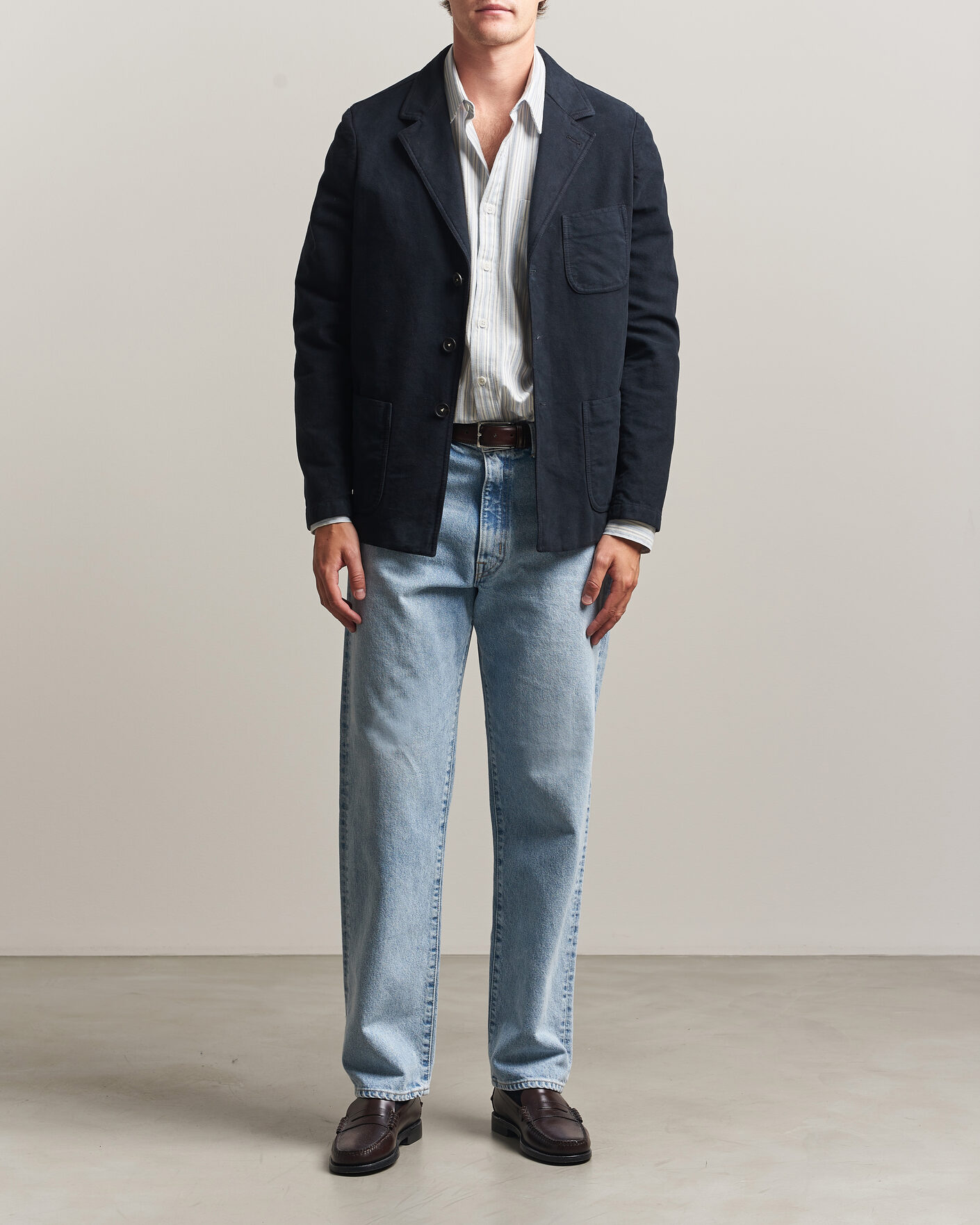 Herr | Kavajer | Massimo Alba | Baglietto Moleskine Jacket Navy