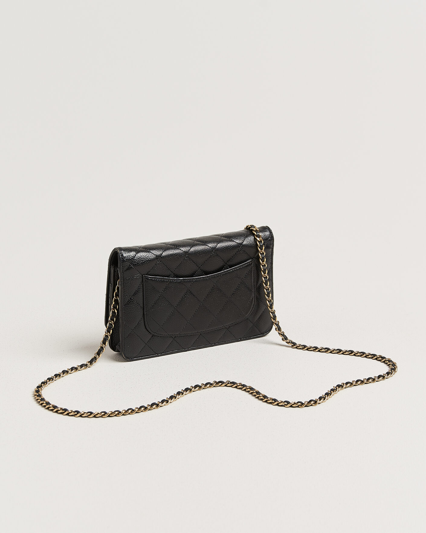 Herr | Pre-Owned & Vintage Bags | Chanel Pre-Owned | Wallet On Chain Caviar Leather Black